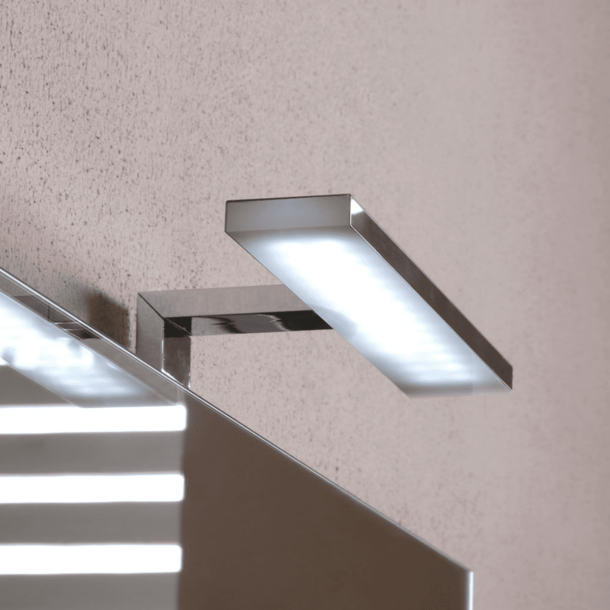 Mobile da bagno bianco "Belize80" sospeso con due cassetti e lavabo in ceramica - MondoViro