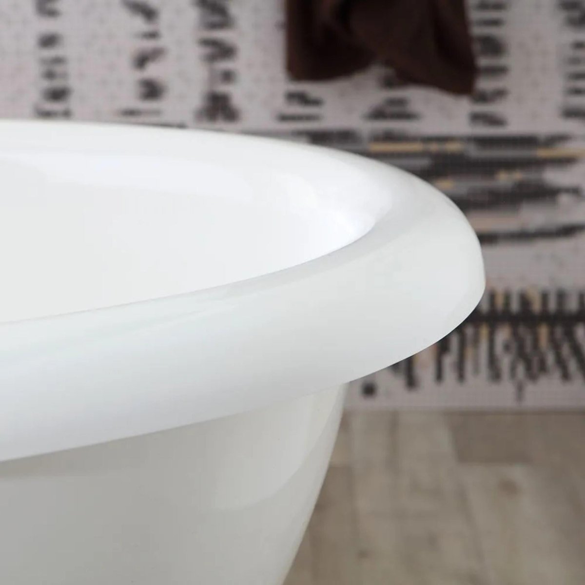 Vasca da bagno ovale freestanding "Rossana" in marmo ricomposto cm 181x80 63,3h - MondoViro