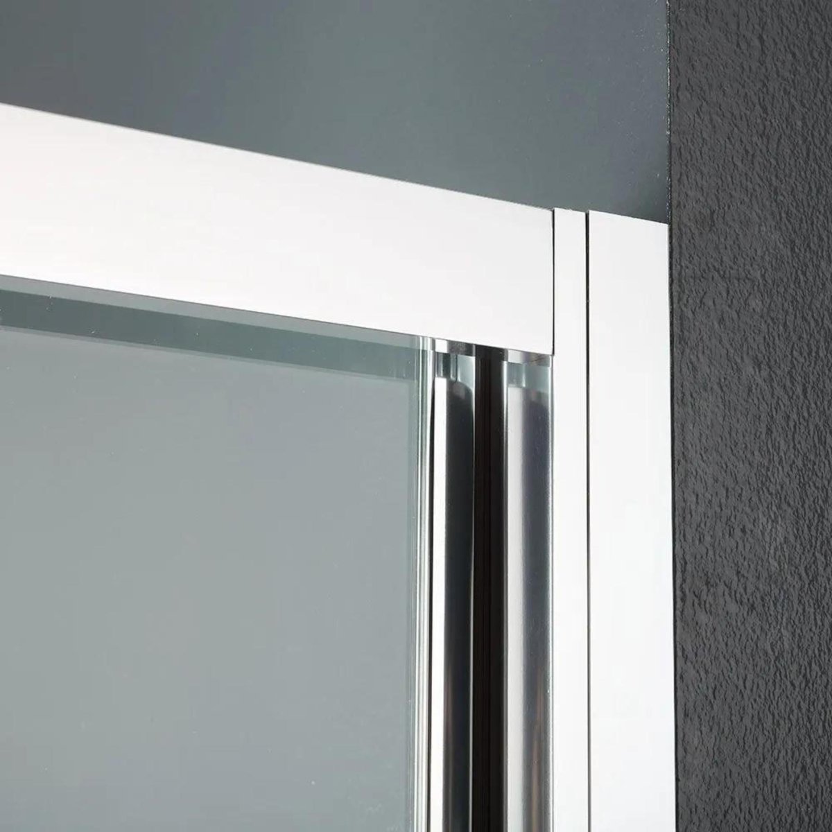 Porta per doccia a nicchia 2 ante "Ferrara" in cristallo trasparente cm 185h - MondoViro