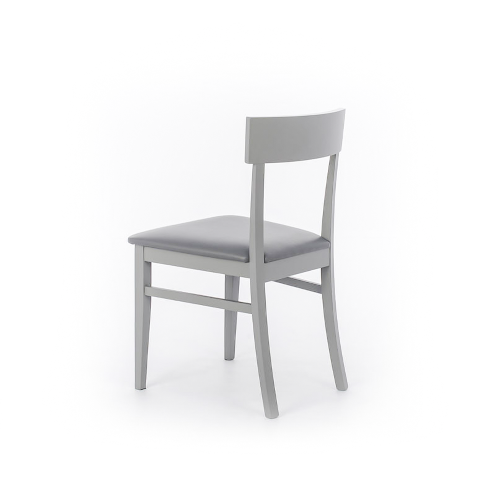 Set di sedie da soggiorno "Siena" in legno laccato imbottite moderne cm 44x45 82h