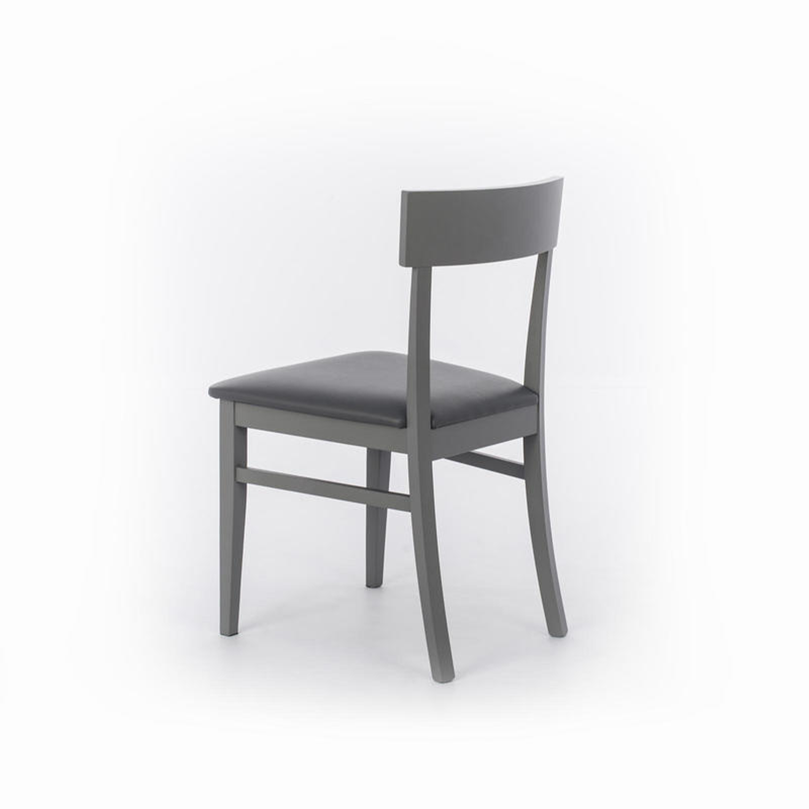 Set di sedie da soggiorno "Siena" in legno laccato imbottite moderne cm 44x45 82h