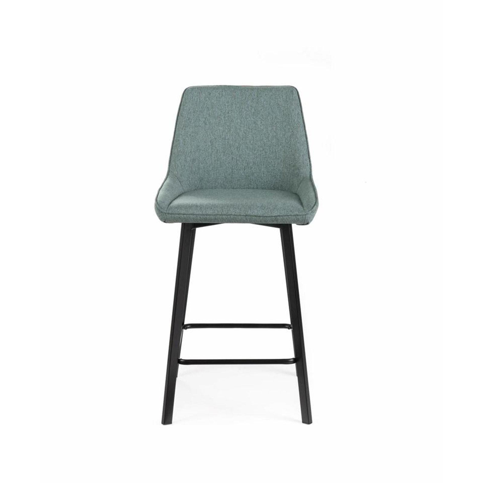 Set di sgabelli alti "Fox" in tessuto imbottito con poggiapiedi cm 44x50 94h