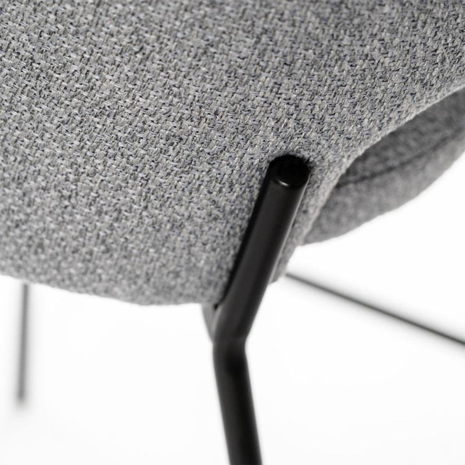 Set di sgabelli alti "Alan" in tessuto imbottiti con poggiapiedi cm 52x50 98h