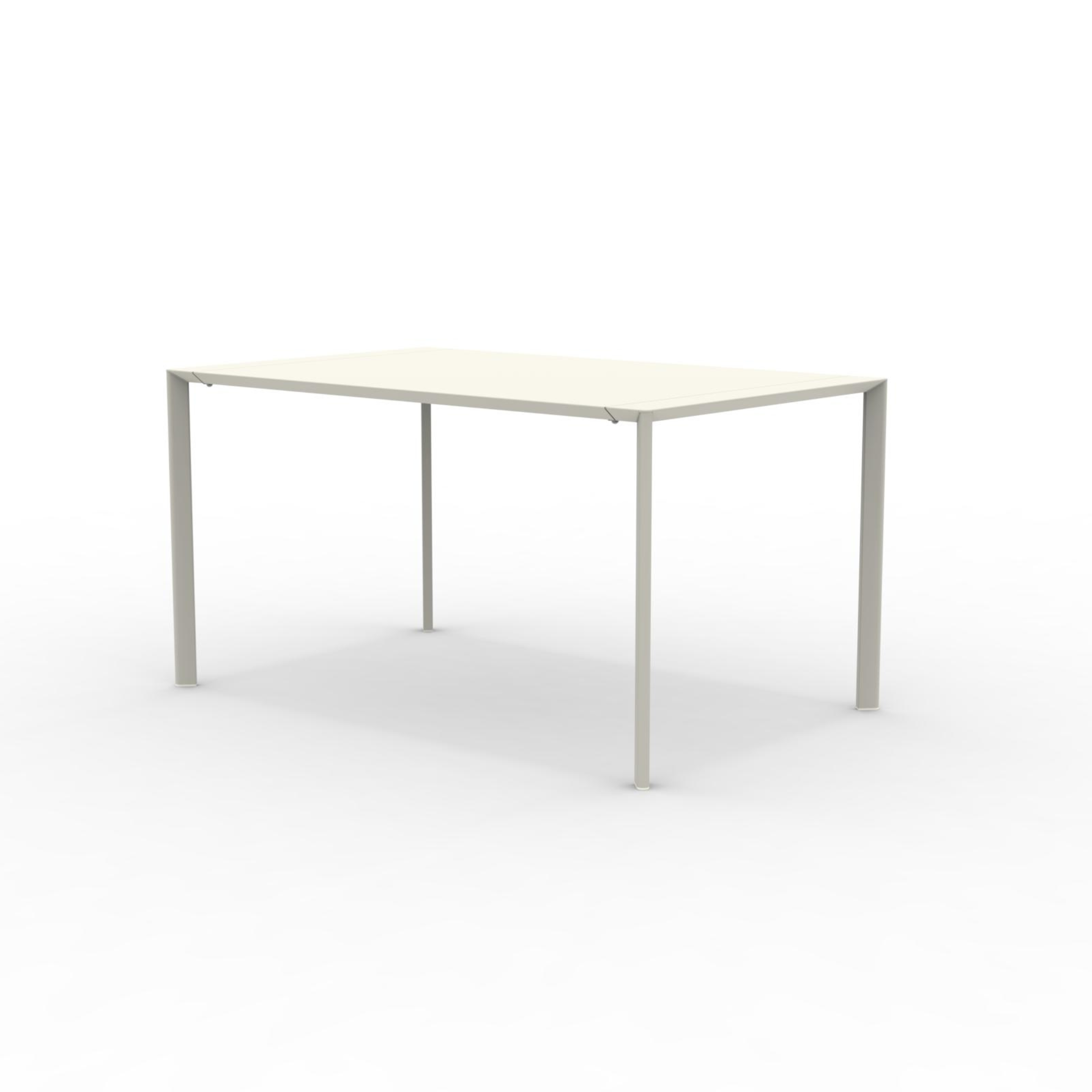 Tavolo quadrato in metallo "Fox1" per giardino impilabile cm 80x80 75h