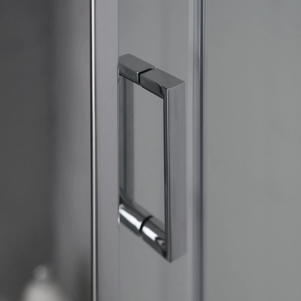 Box doccia moderno con profilo piatto "Ferrara Two" in vetro temperato e alluminio - MondoViro