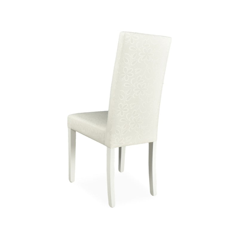 Set di sedie da pranzo "Montecarlo" imbottite in tessuto e gambe in tinta cm 47x46 101h