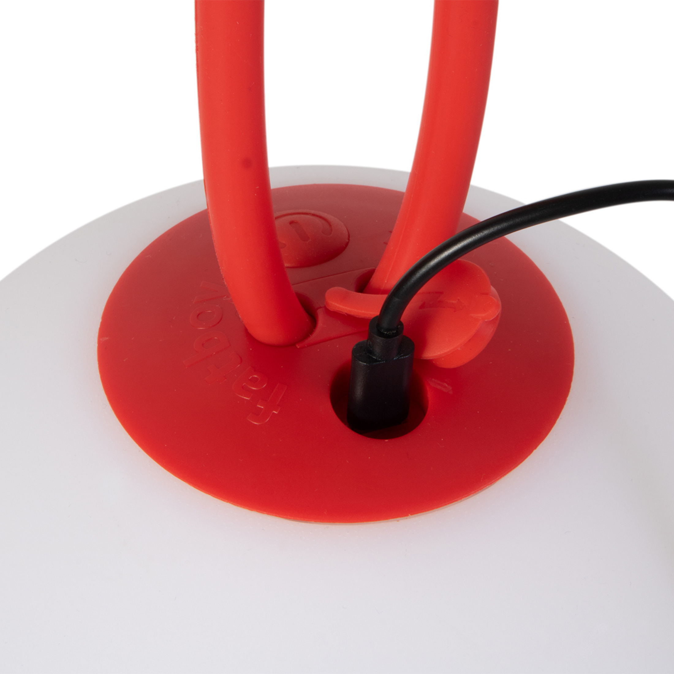 Set di 2 lampade led sospese a batteria "Bolleke" in HDPE con gancio in gomma cm 20x20