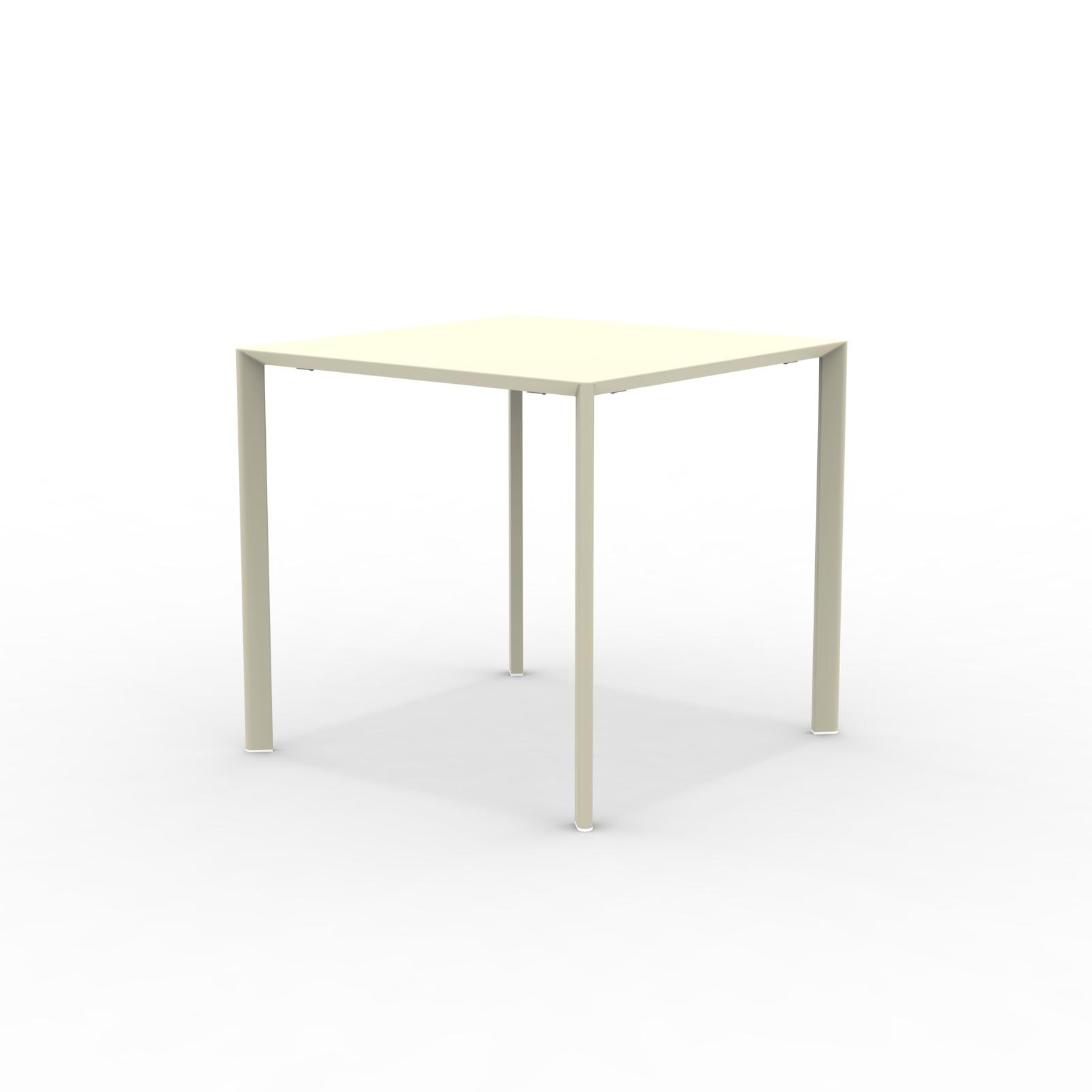 Tavolo quadrato in metallo "Fox1" per giardino impilabile cm 80x80 75h