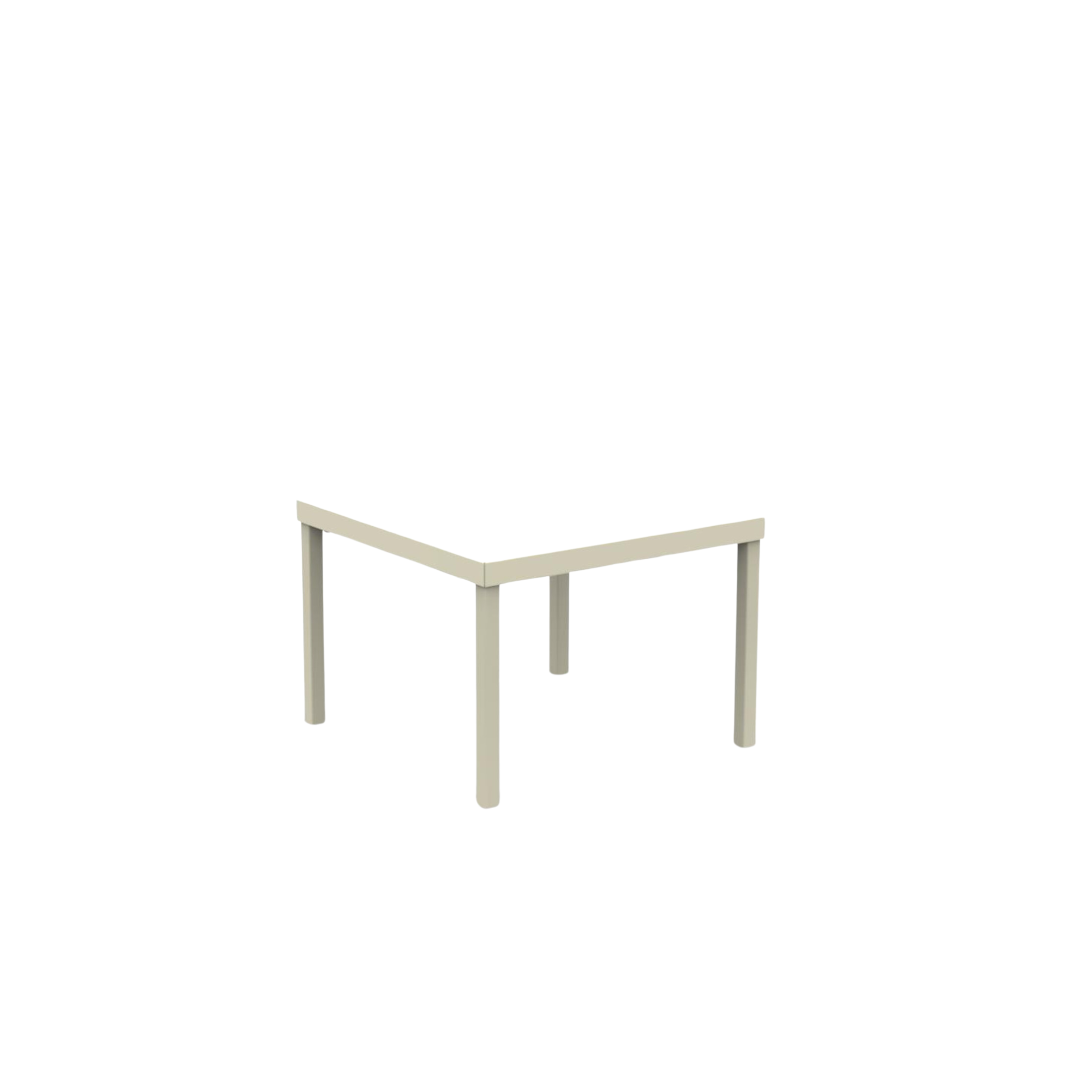 Tavolo basso quadrato in metallo "Alice3" da giardino impilabile cm 40x40 38,5h