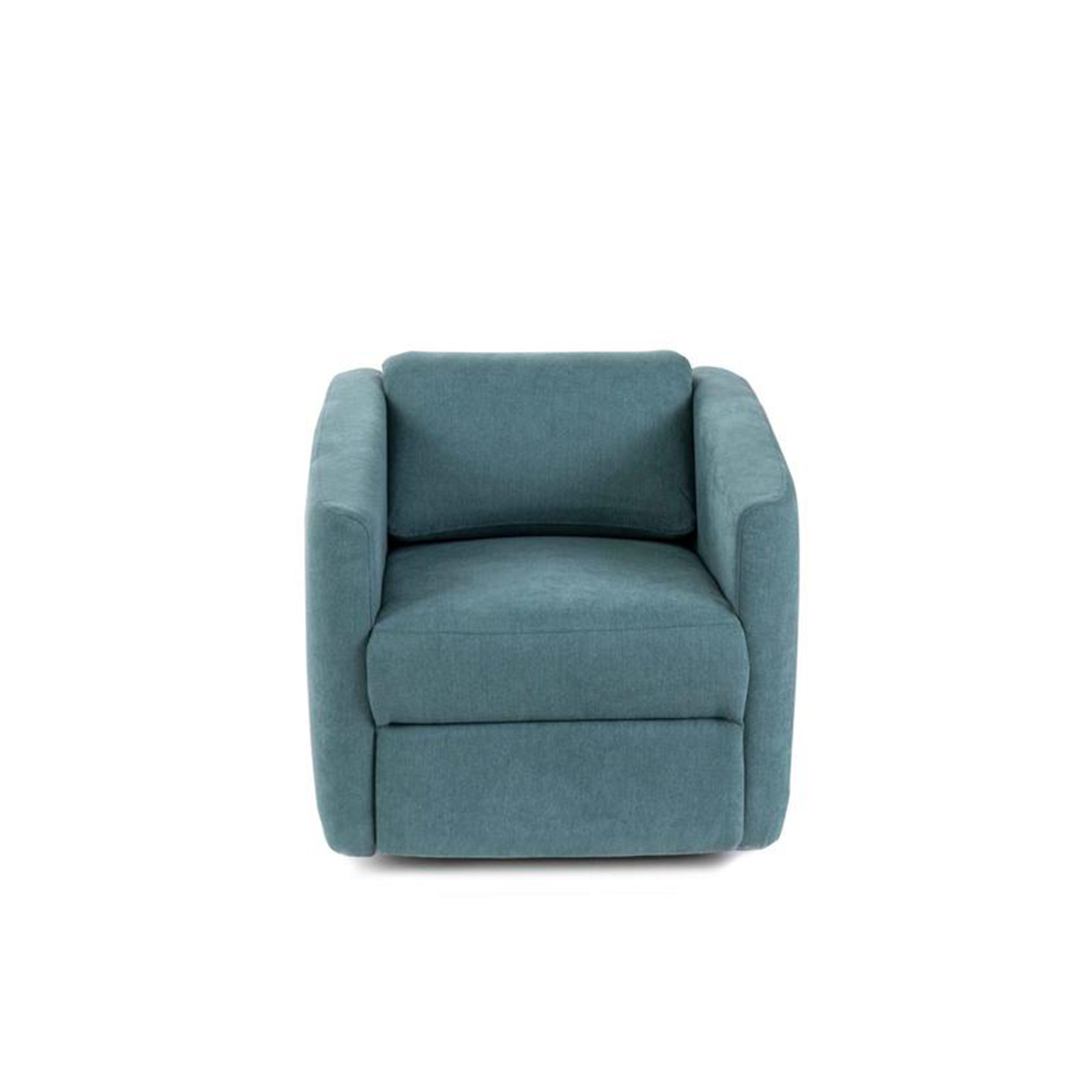 Poltrona reclinabile "Rose" girevole moderna in tessuto base cromata cm 70x85 69h