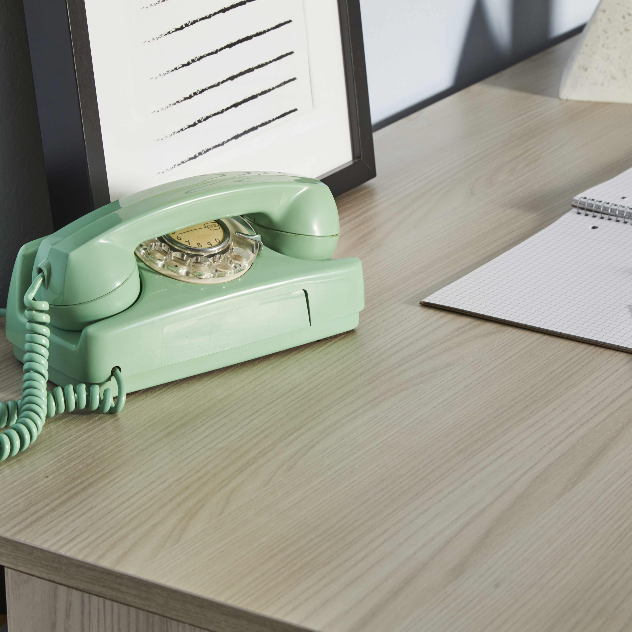 Scrivania salvaspazio 4 cassetti in legno "Tokyo" cm 120x55 76h