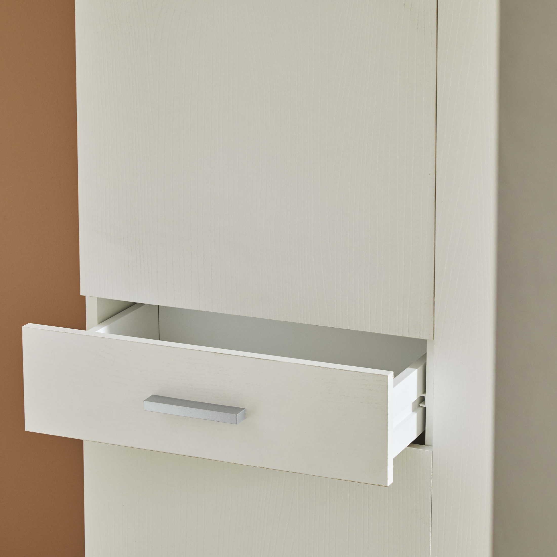 Mobile in legno 3 ante 1 cassetto "Raffy" elegante cm 77x34 178h