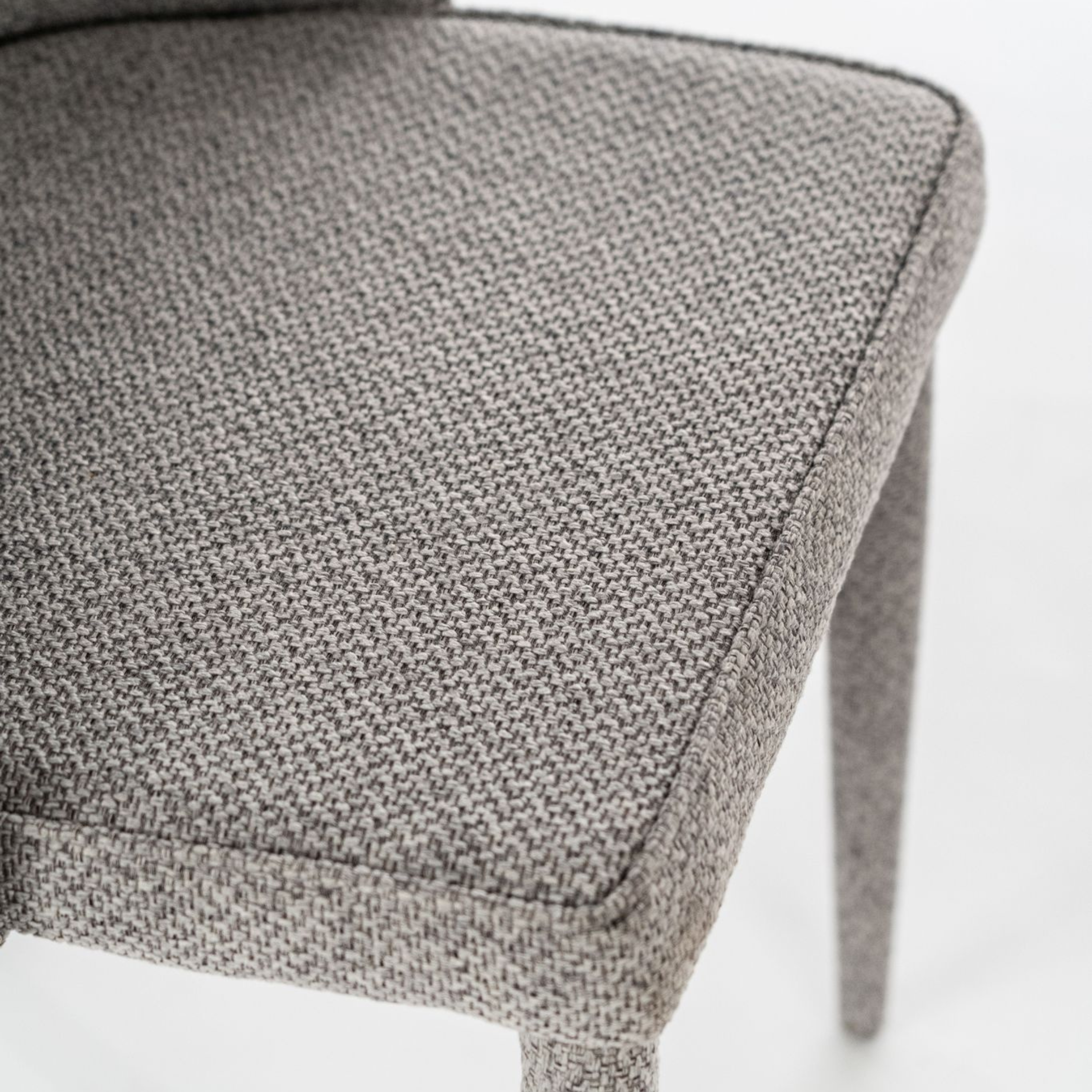 Set di sedie imbottite "Edera" poltrone moderne in tessuto cm 46x46 91h