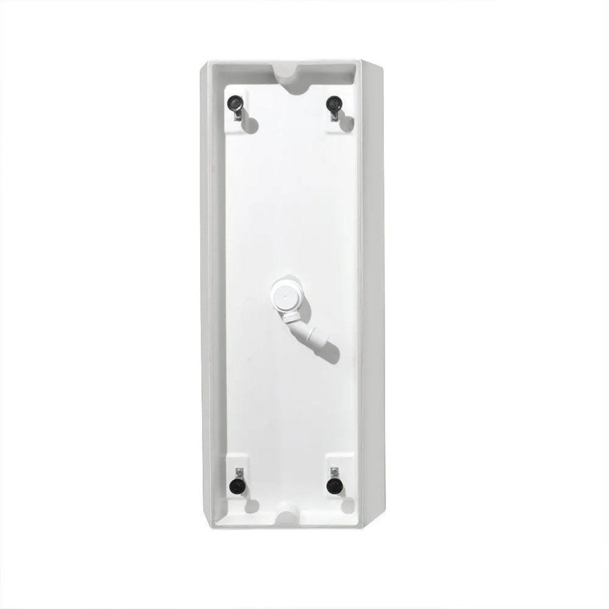 Vasca da bagno squadrata "Yoyo" autoportante in marmo ricomposto bianco cm 159x65 55h - MondoViro