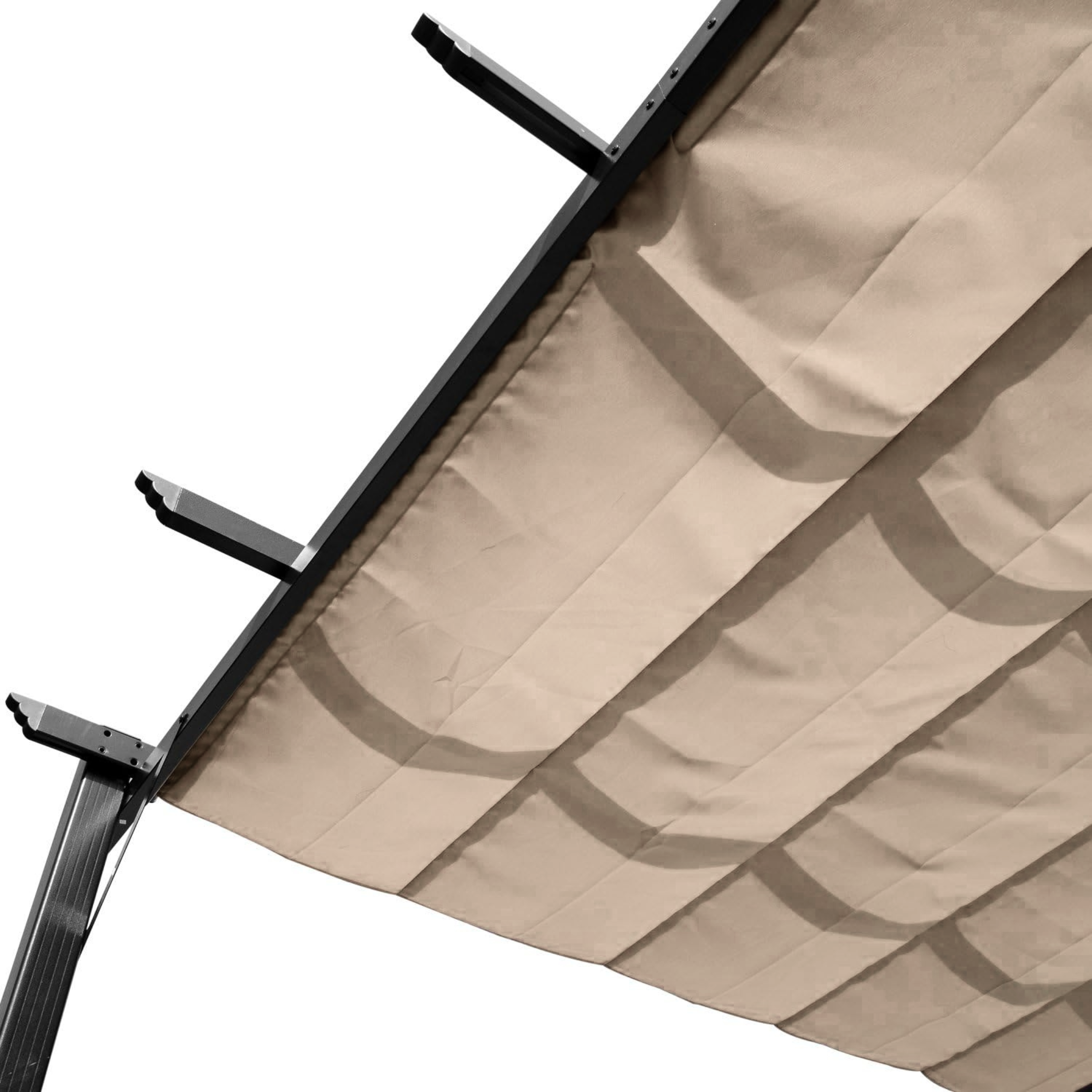 Gazebo in alluminio scorrevole "Sun" con telo di copertura cm 400x300 230h