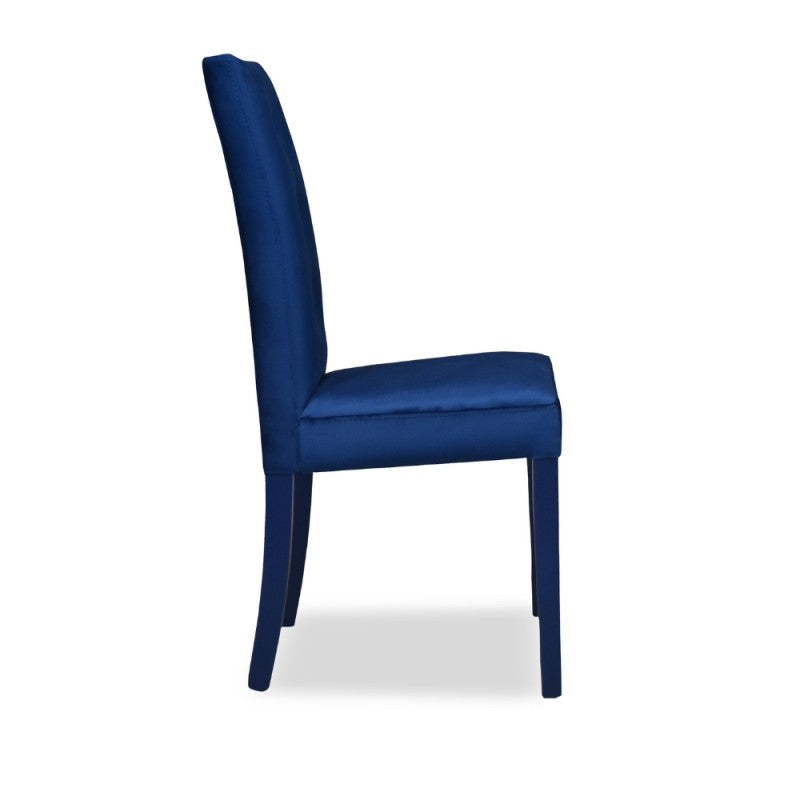 Set di sedie da pranzo "Montecarlo" imbottite in velluto con 3 bottoni cm 47x46 101h