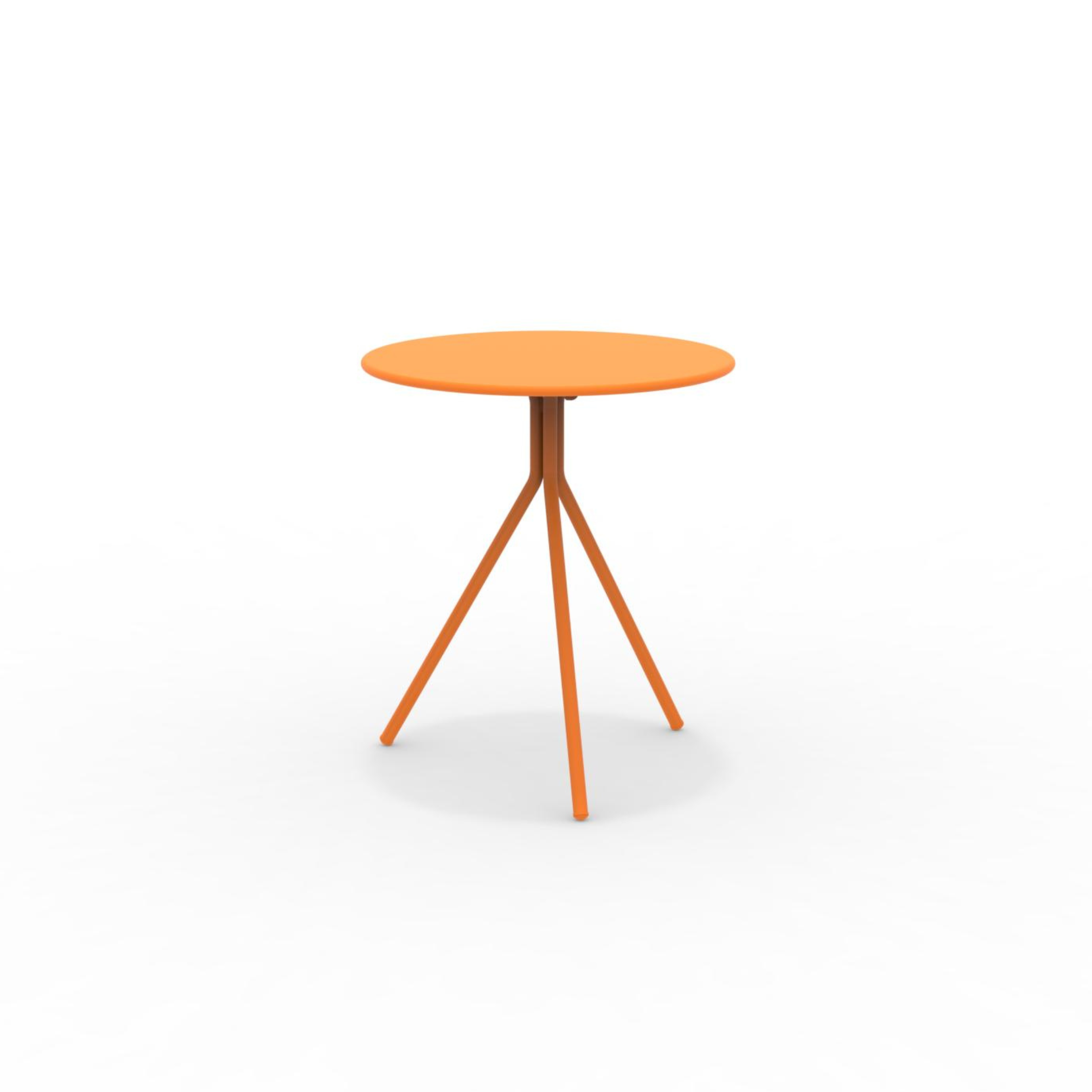 Tavolo tondo in metallo zincato "Twist15" per giardino smontabile h 75 cm