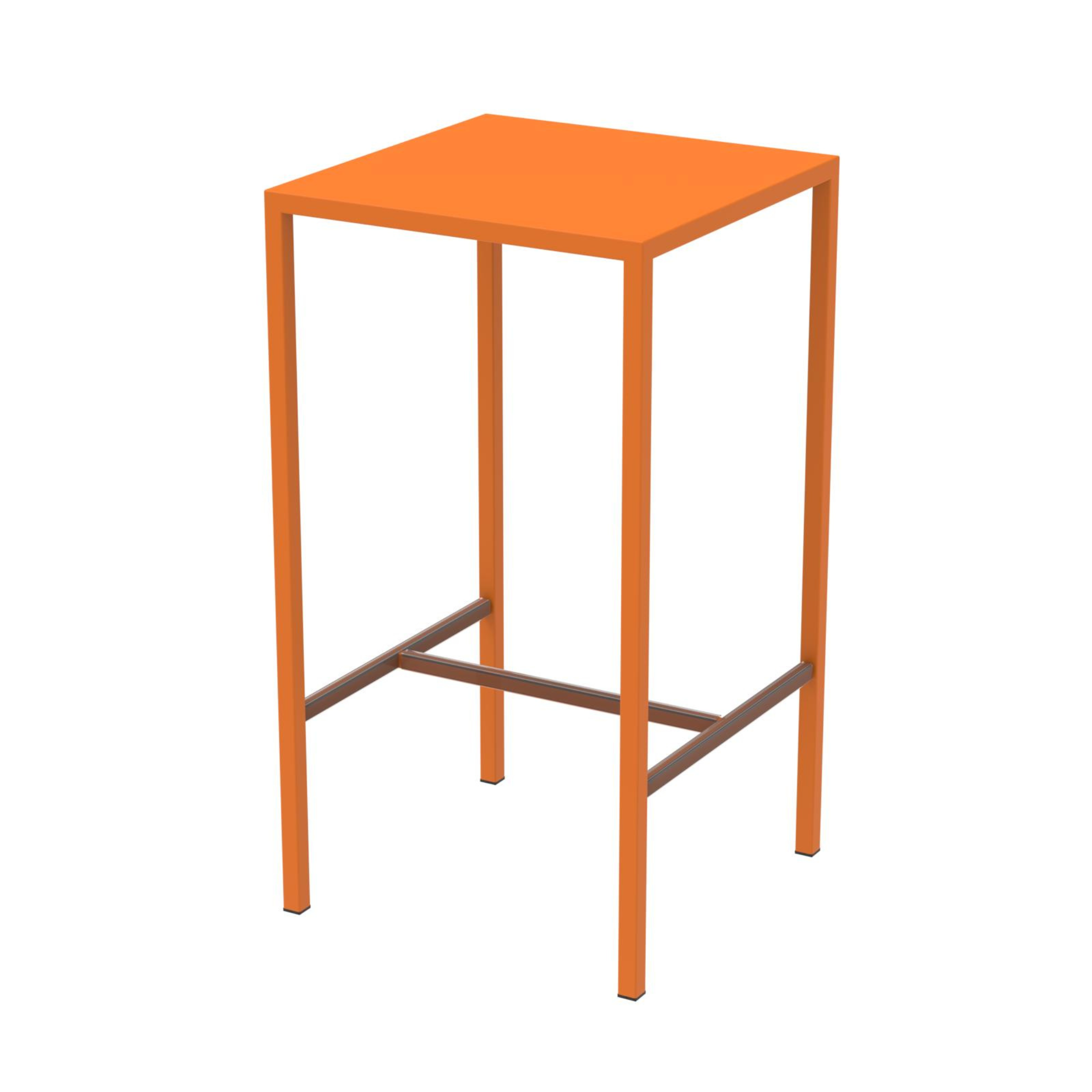 Tavolo alto in metallo verniciato "Seaside" da bar e giardino moderno h 110 cm