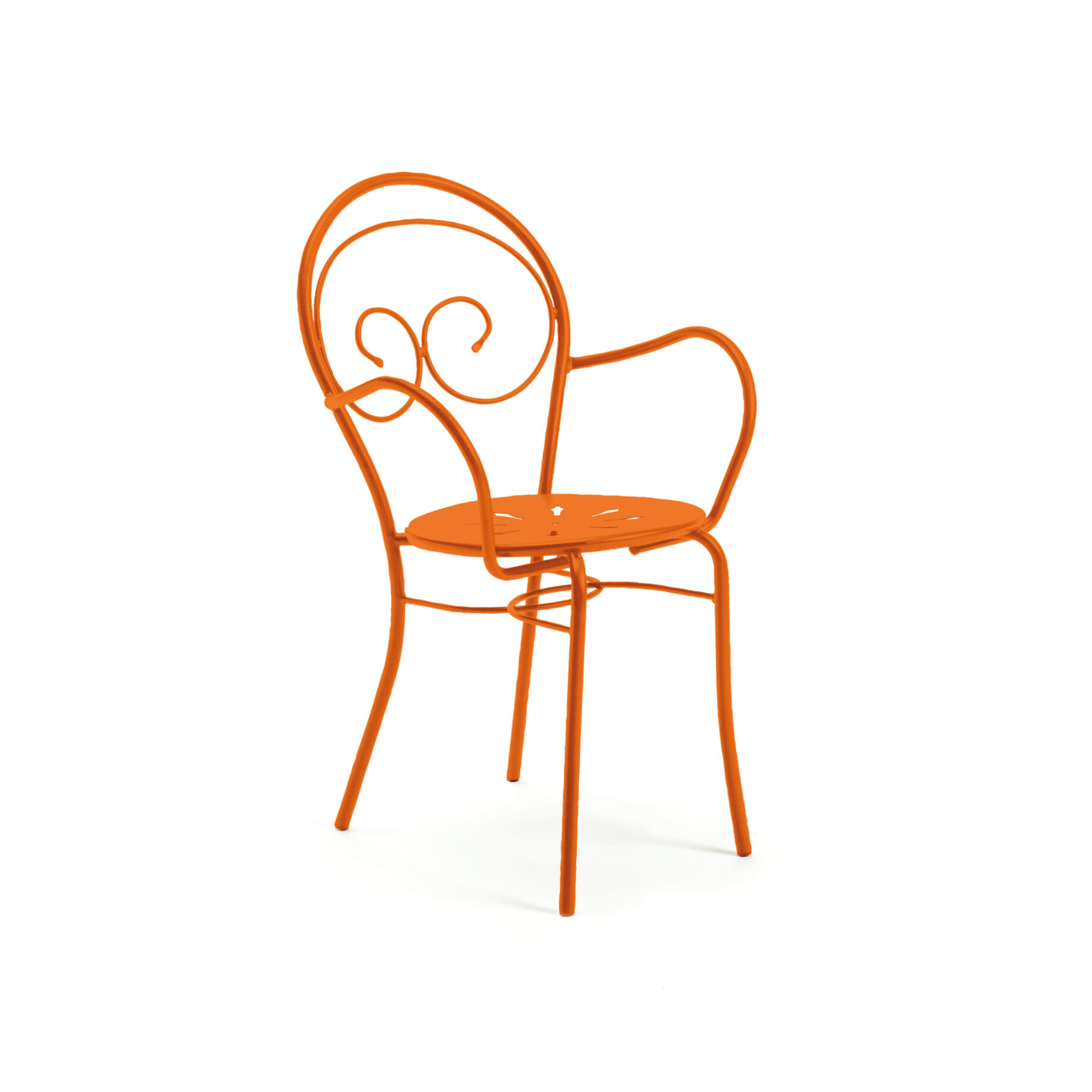 Set di sedie in metallo verniciato "Mimmo" impilabili da giardino cm 51x52 89h