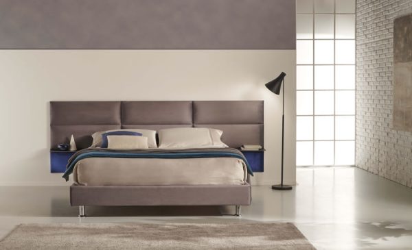 Set di 4 pannelli da parete imbottiti moderni "Mamo Wall" rivestimento per camere da letto