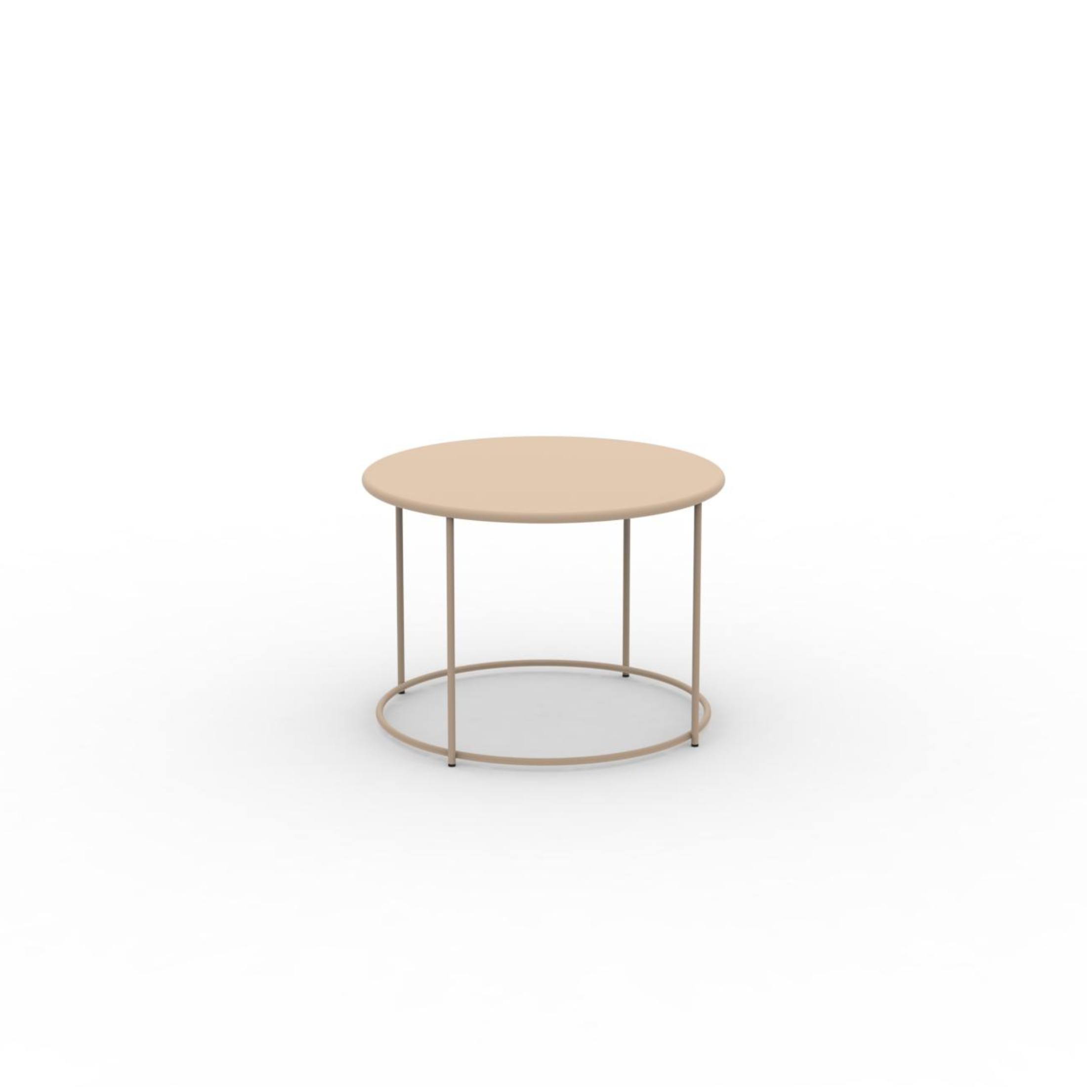 Tavolino tondo in metallo "Daisy" tavolo da caffè per giardino h 45 cm