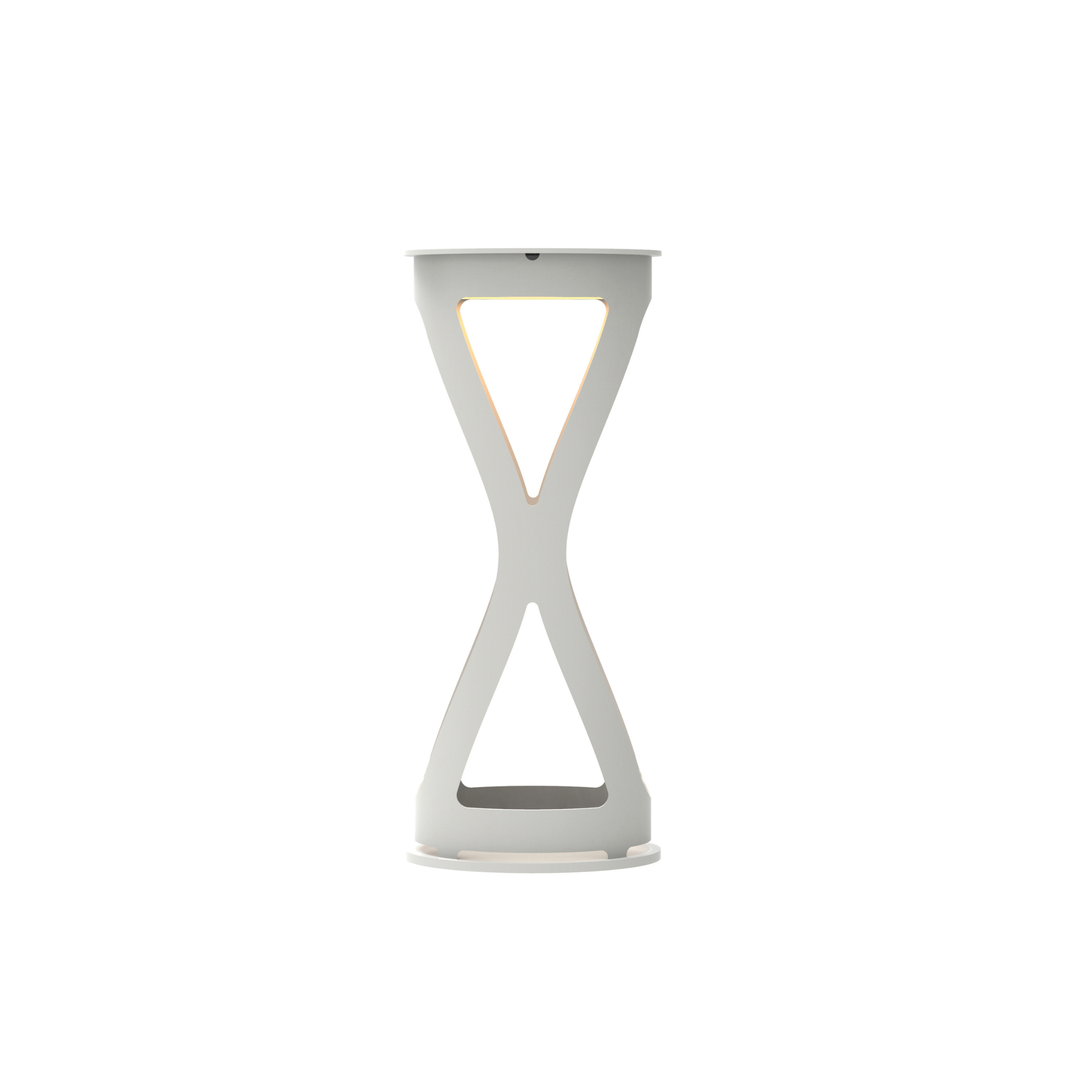 Lampada da tavolo in metallo "Luna" ricaricabile da esterno cm 12x12 26h