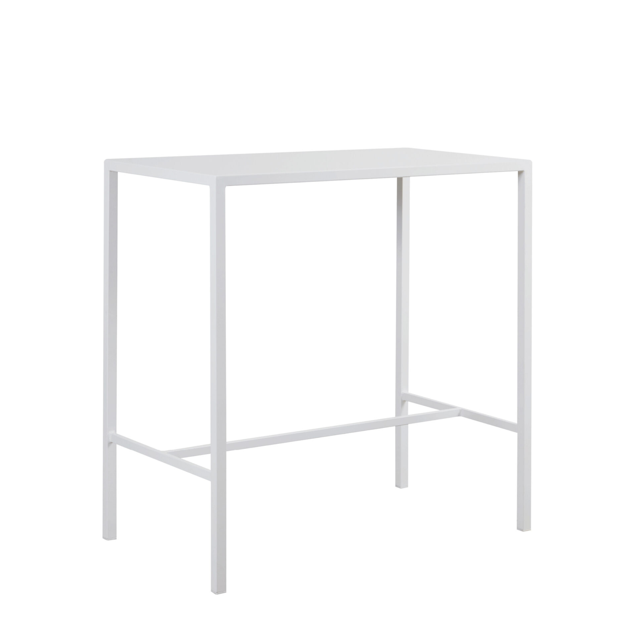 Tavolo alto in metallo verniciato "Seaside" da bar e giardino moderno h 110 cm