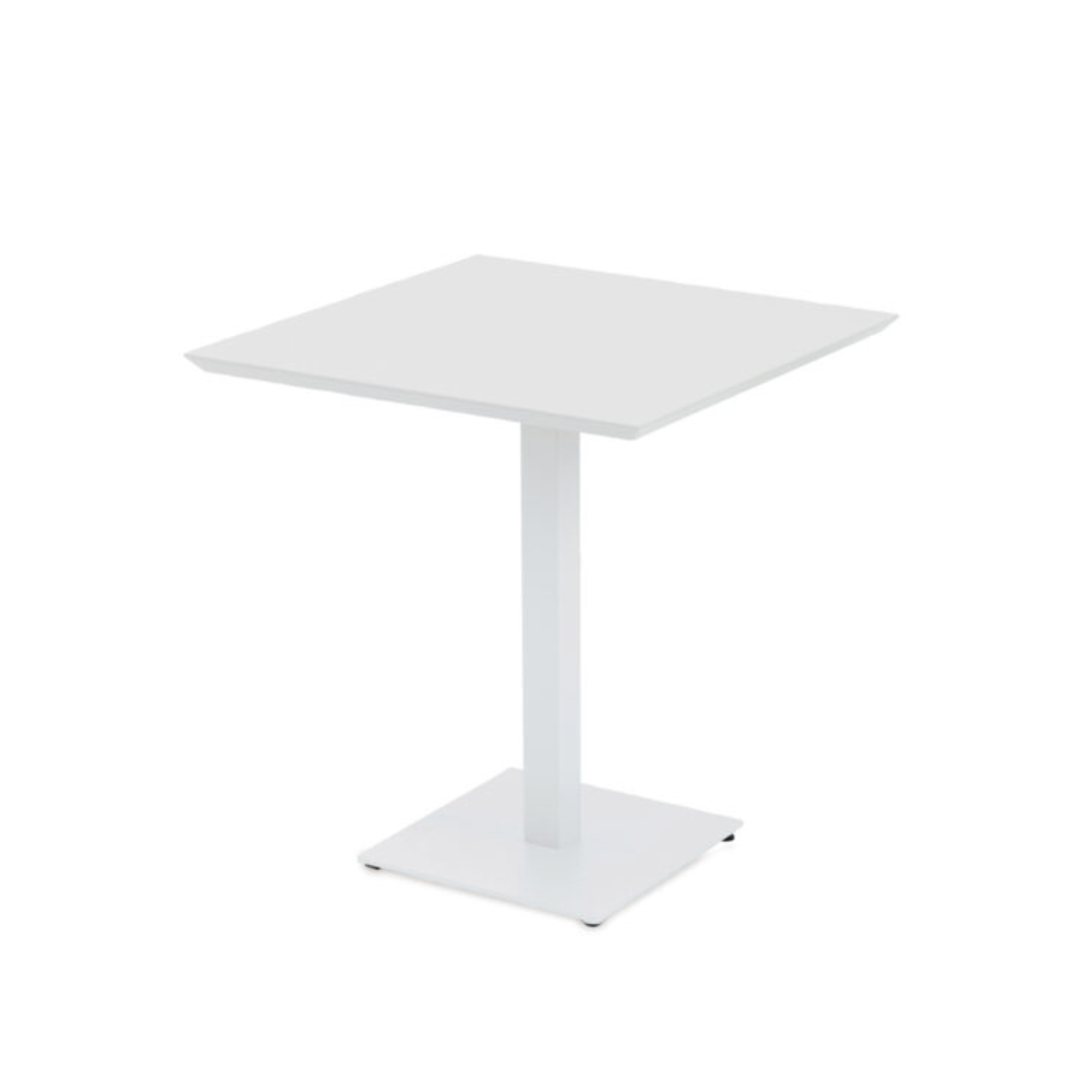 Tavolo quadrato in metallo zincato "Mogan" per giardino h 75 cm