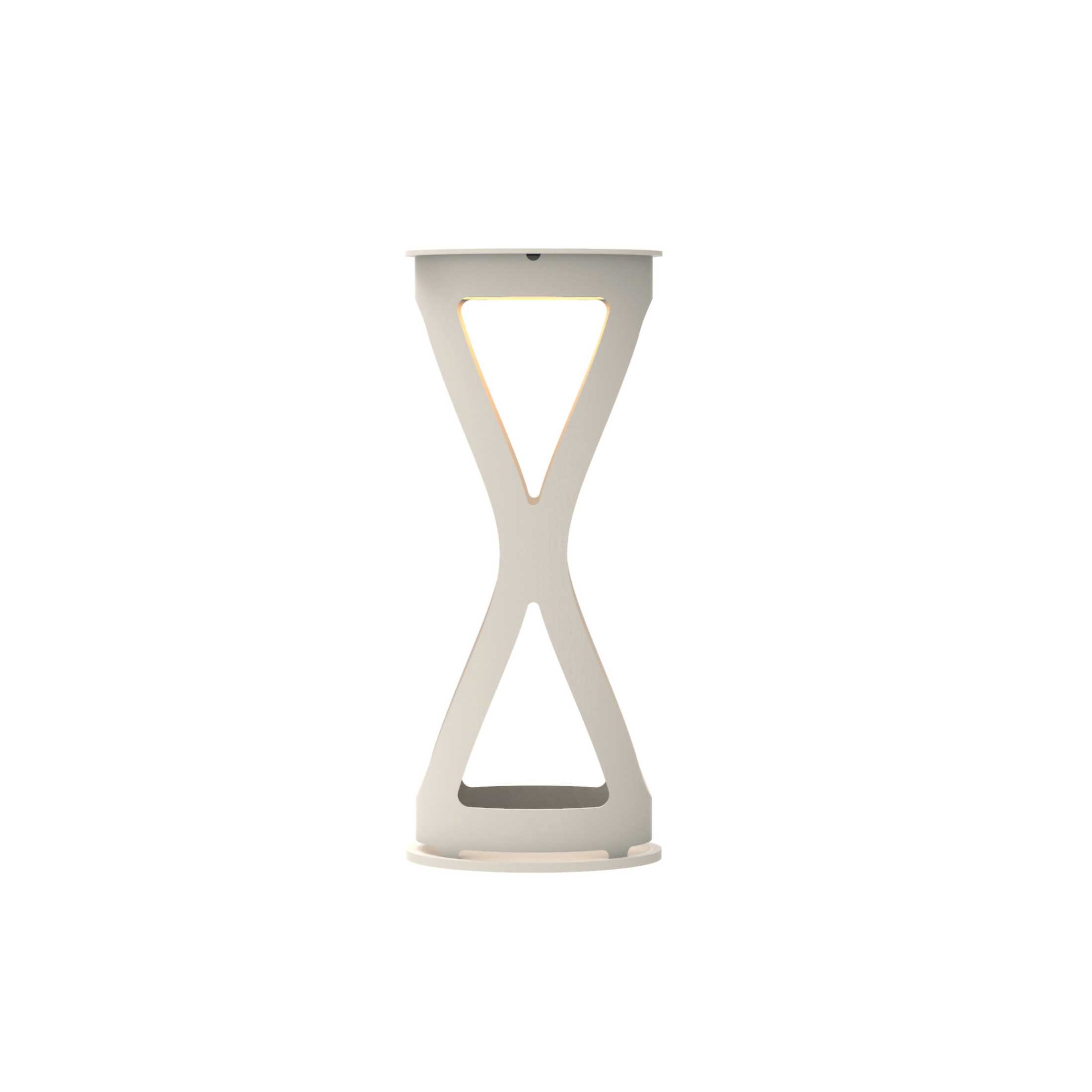 Lampada da tavolo in metallo "Luna" ricaricabile da esterno cm 12x12 26h