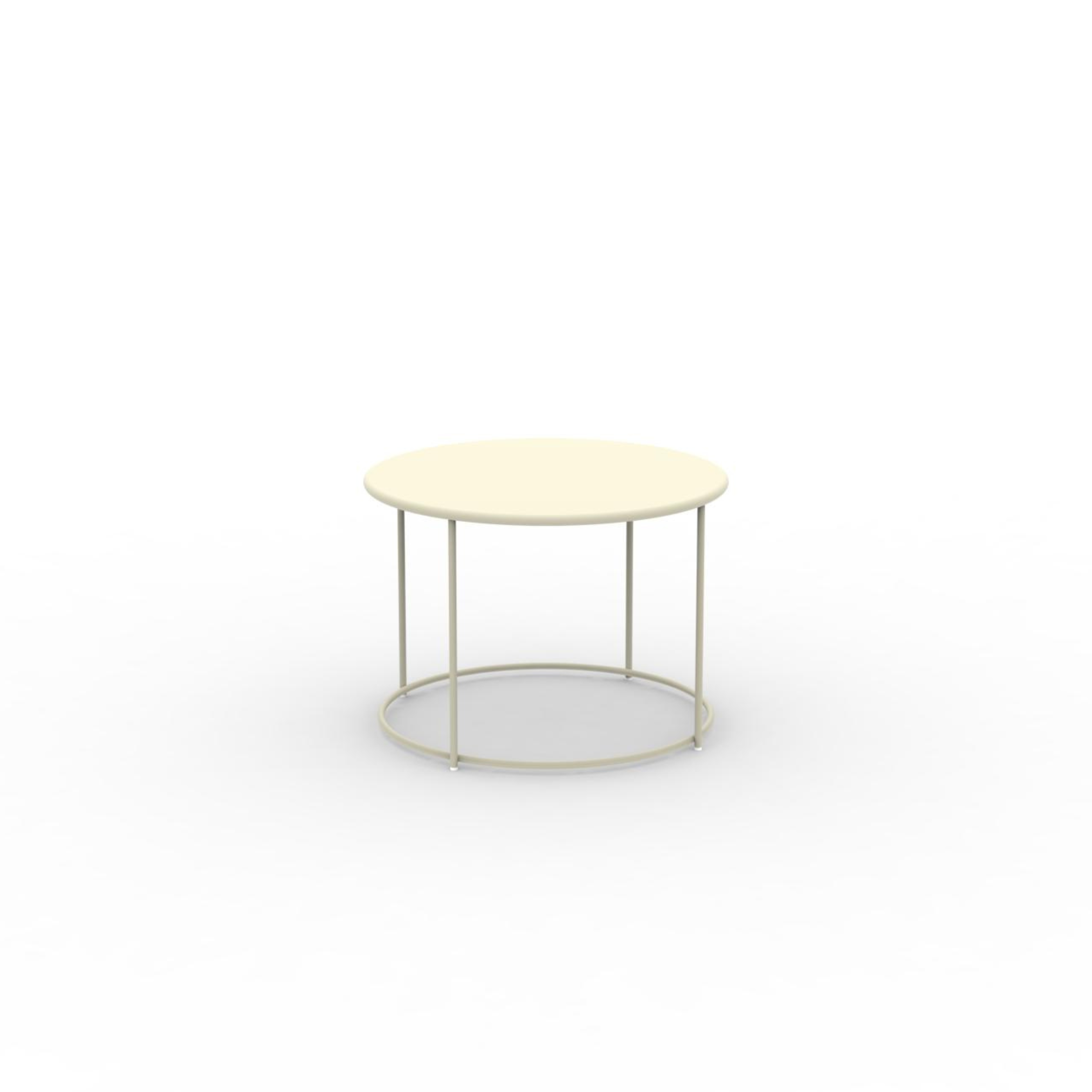 Tavolino tondo in metallo "Daisy" tavolo da caffè per giardino h 45 cm