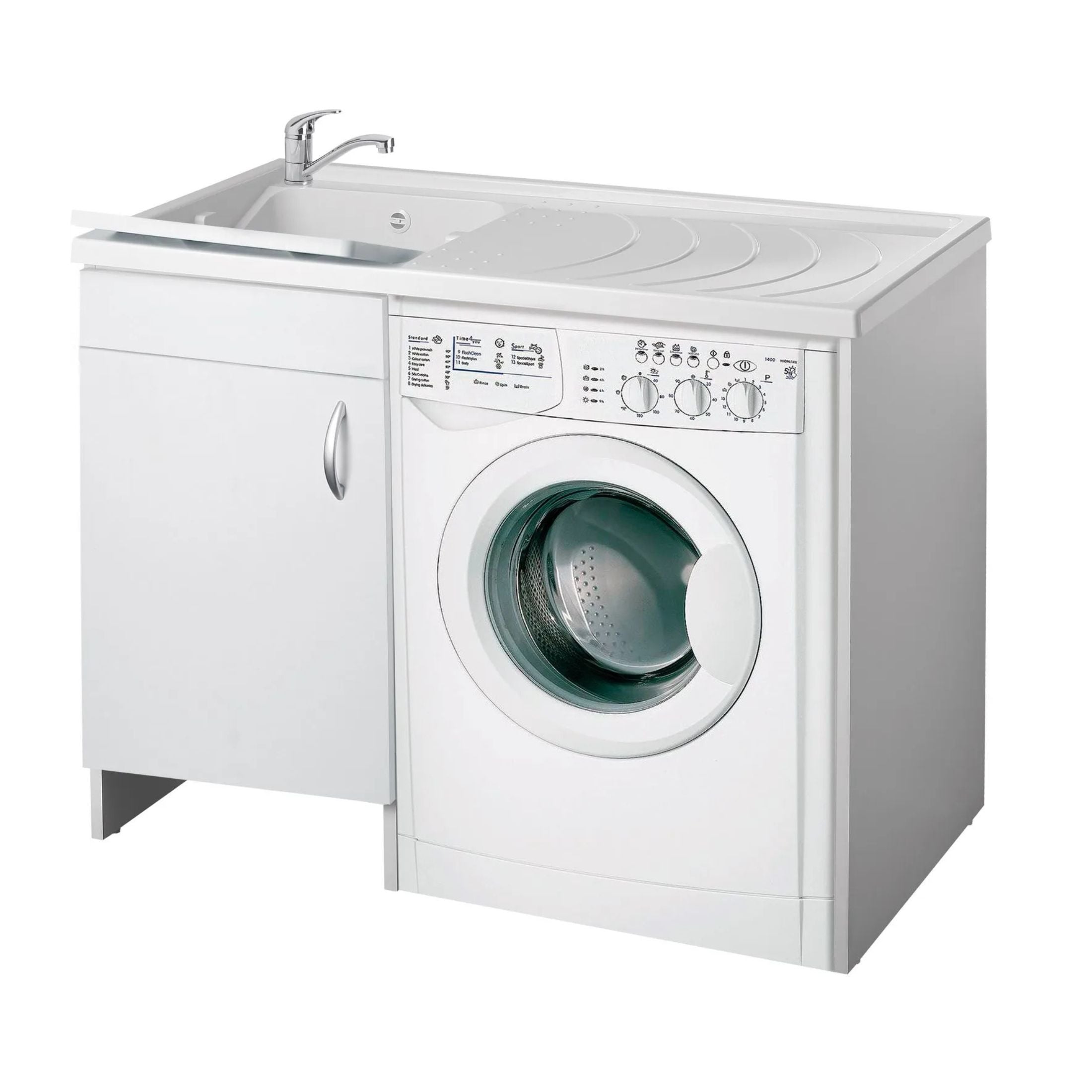 Mobile coprilavatrice "Brio1" in legno per interno vasca in resina cm 109x60 90h