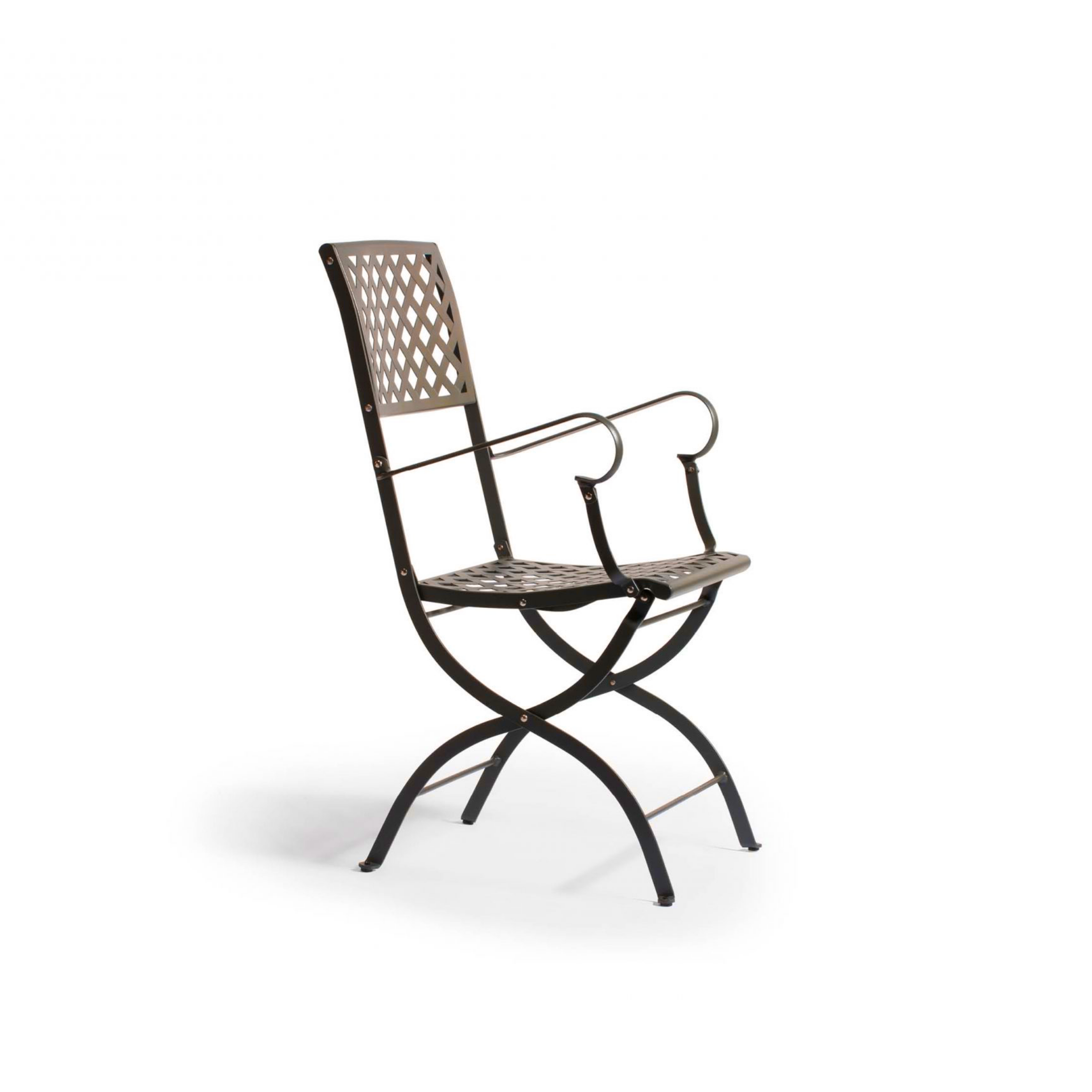 Set di sedie pieghevoli in metallo "Springtime" da giardino cm 52x56 90h