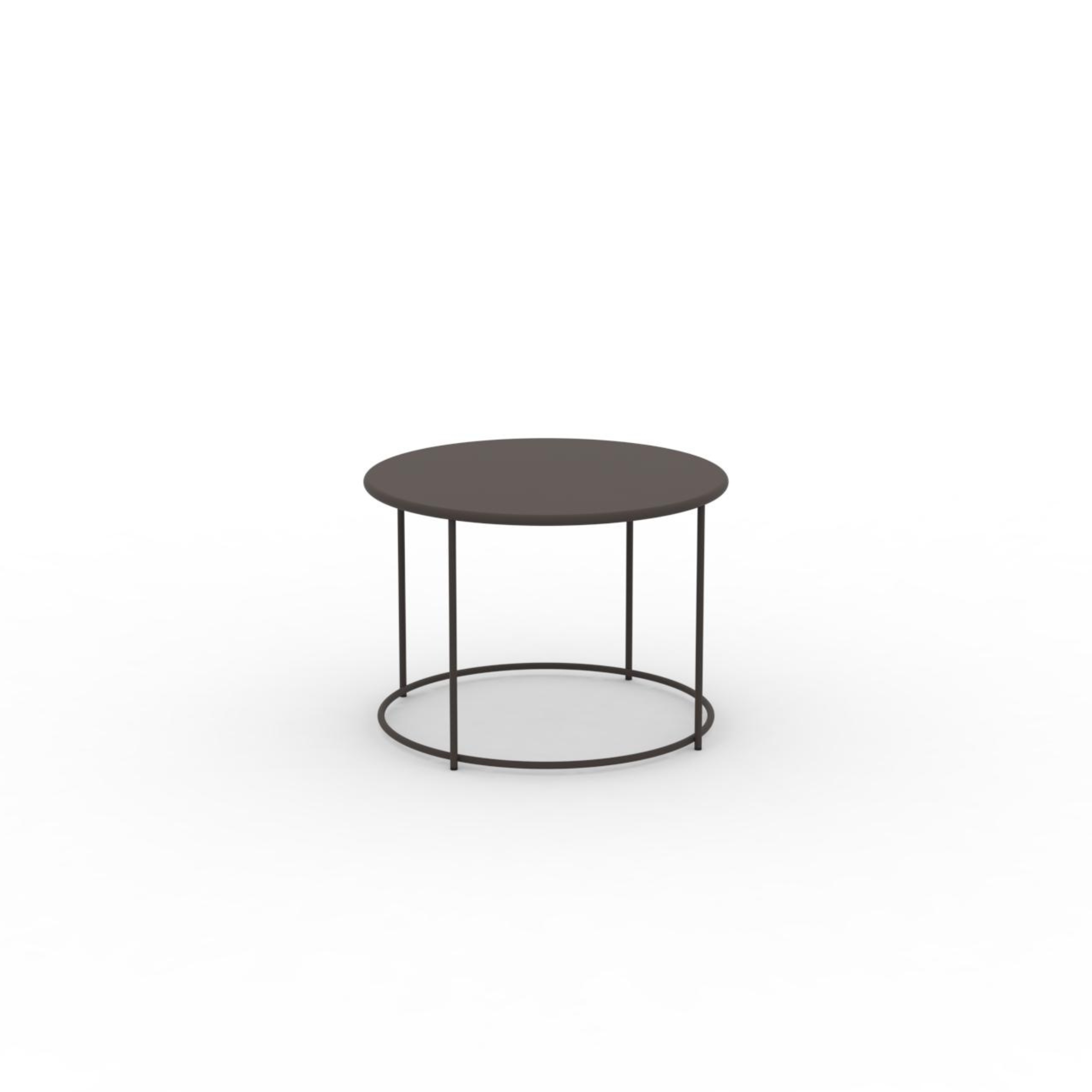 Tavolino tondo in metallo "Daisy" tavolo da caffè per giardino h 45 cm