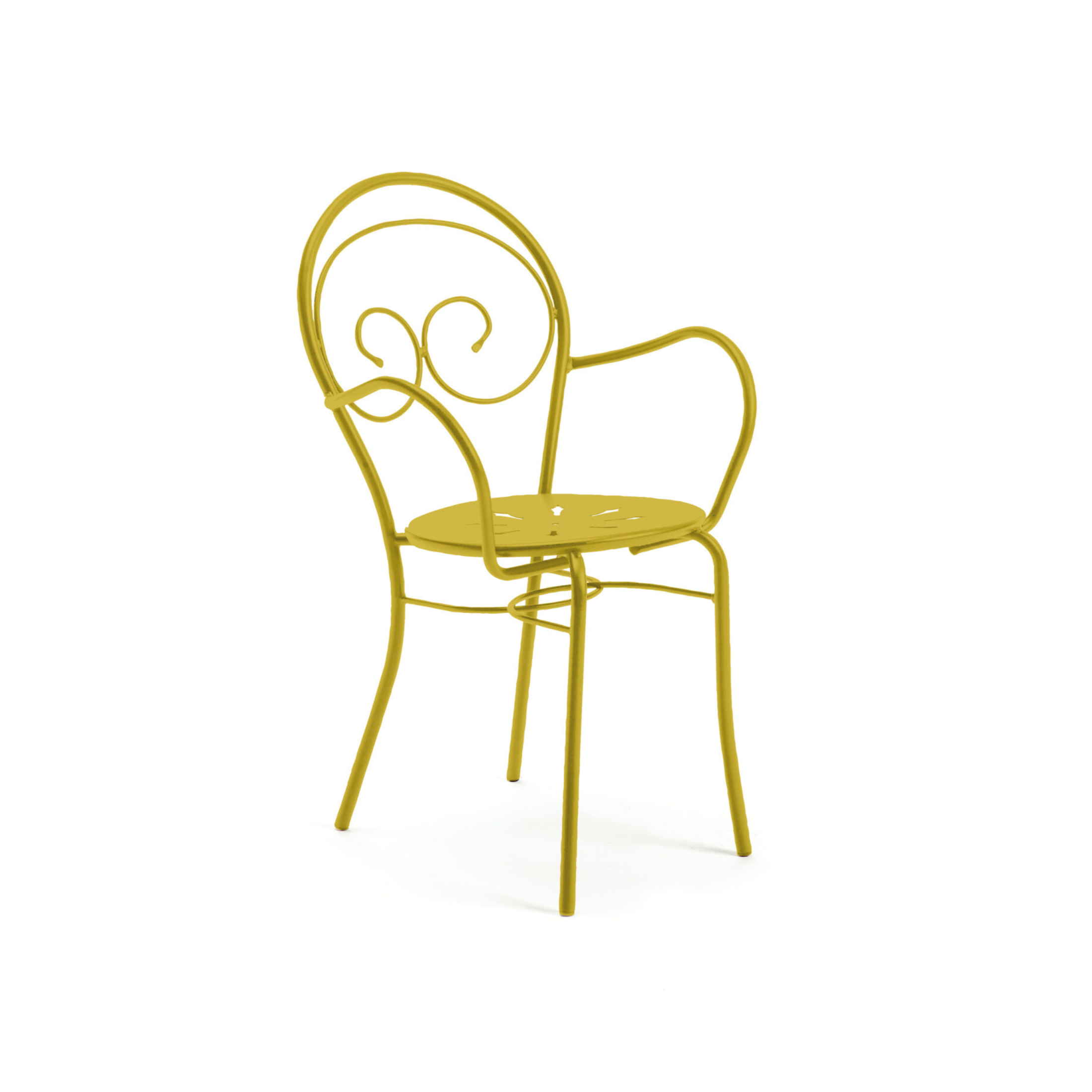 Set di sedie in metallo verniciato "Mimmo" impilabili da giardino cm 51x52 89h