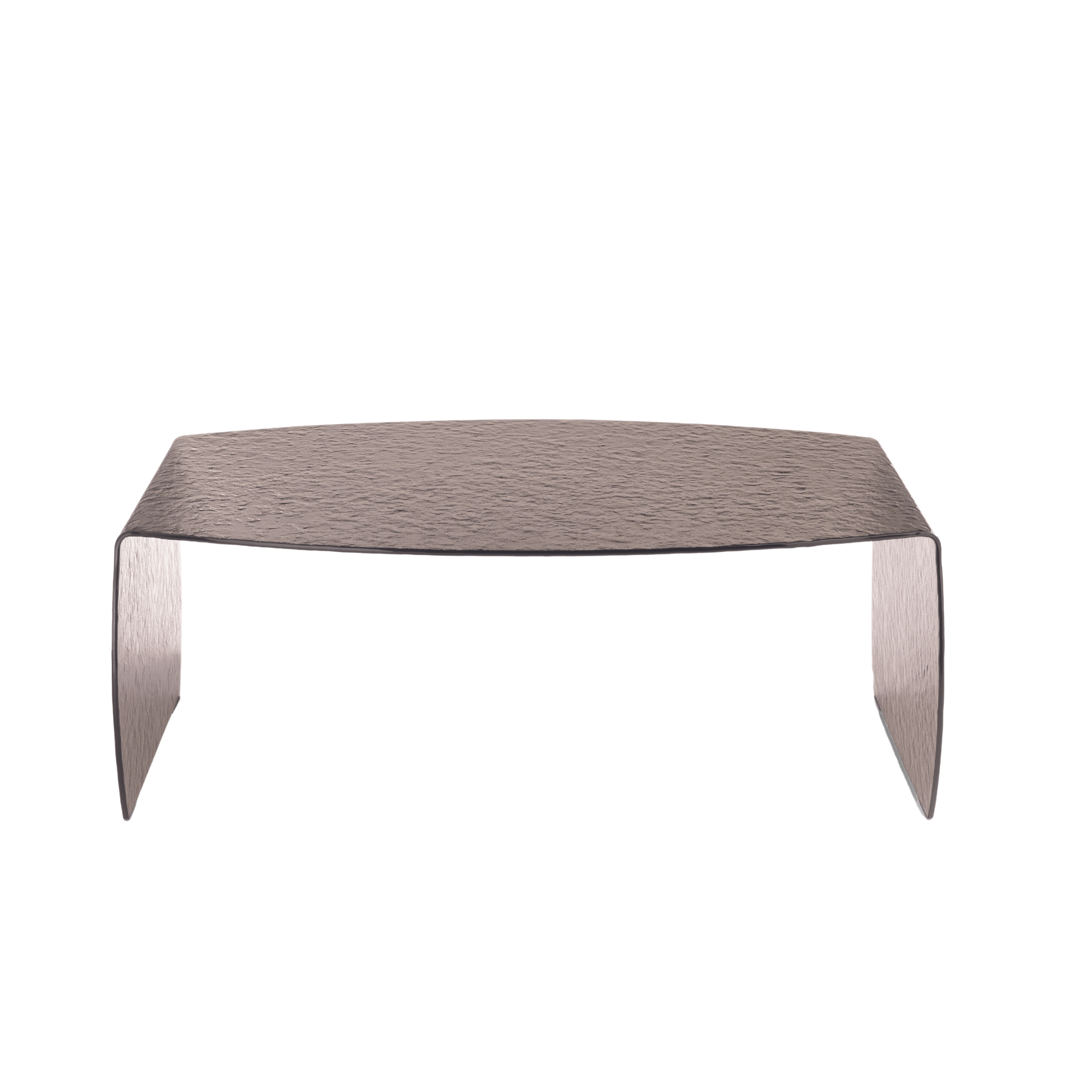 Tavolino moderno in vetro temperato "Tiffany" rettangolare cm 100x65 38h