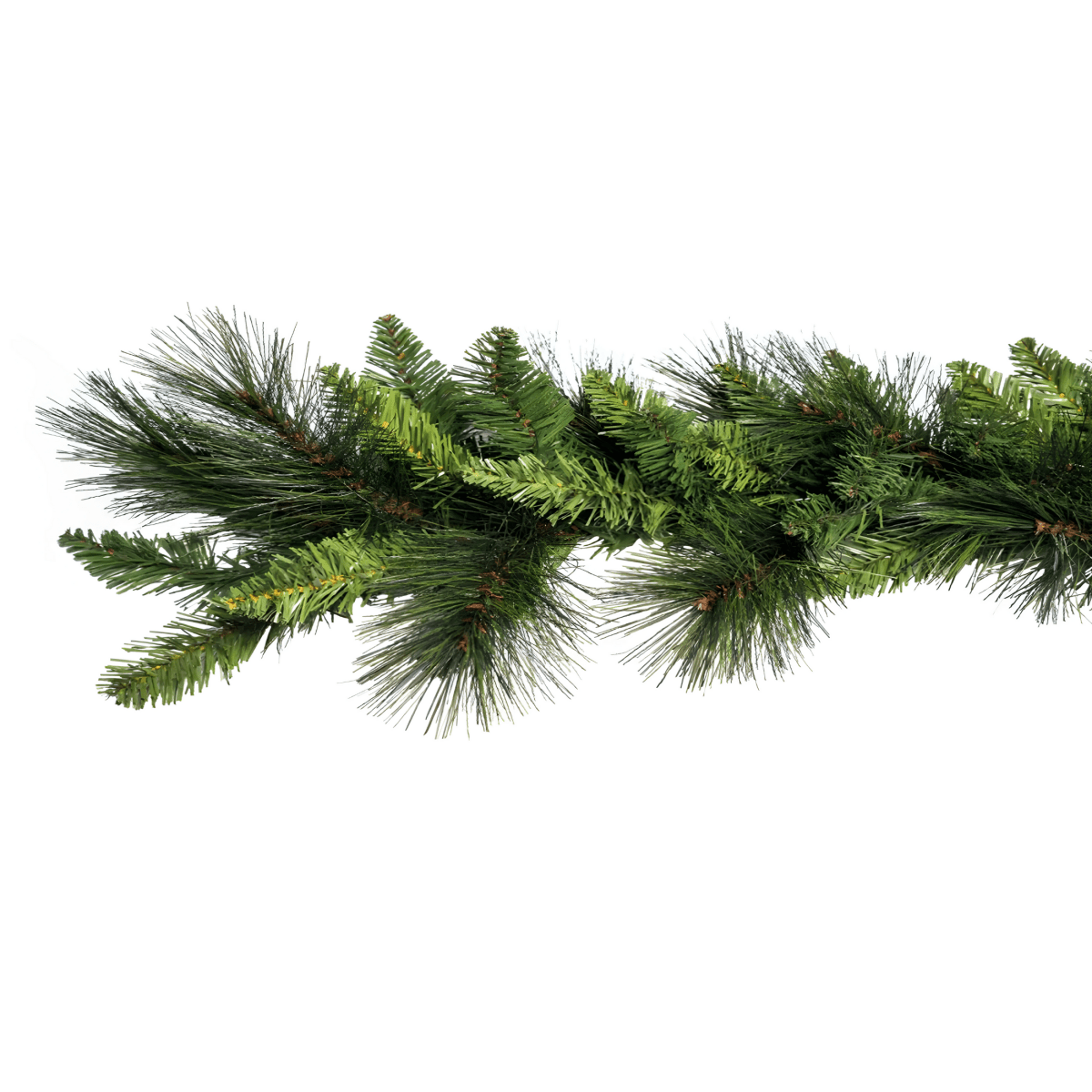 Ghirlanda natalizia "Eddy" in PVC e PP effetto aghi di pino festone 270 cm - MondoViro