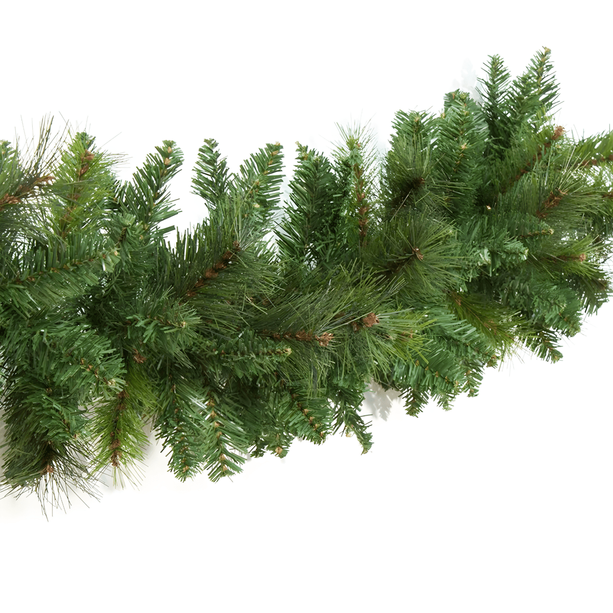 Ghirlanda natalizia "Eddy" in PVC e PP effetto aghi di pino festone 270 cm - MondoViro
