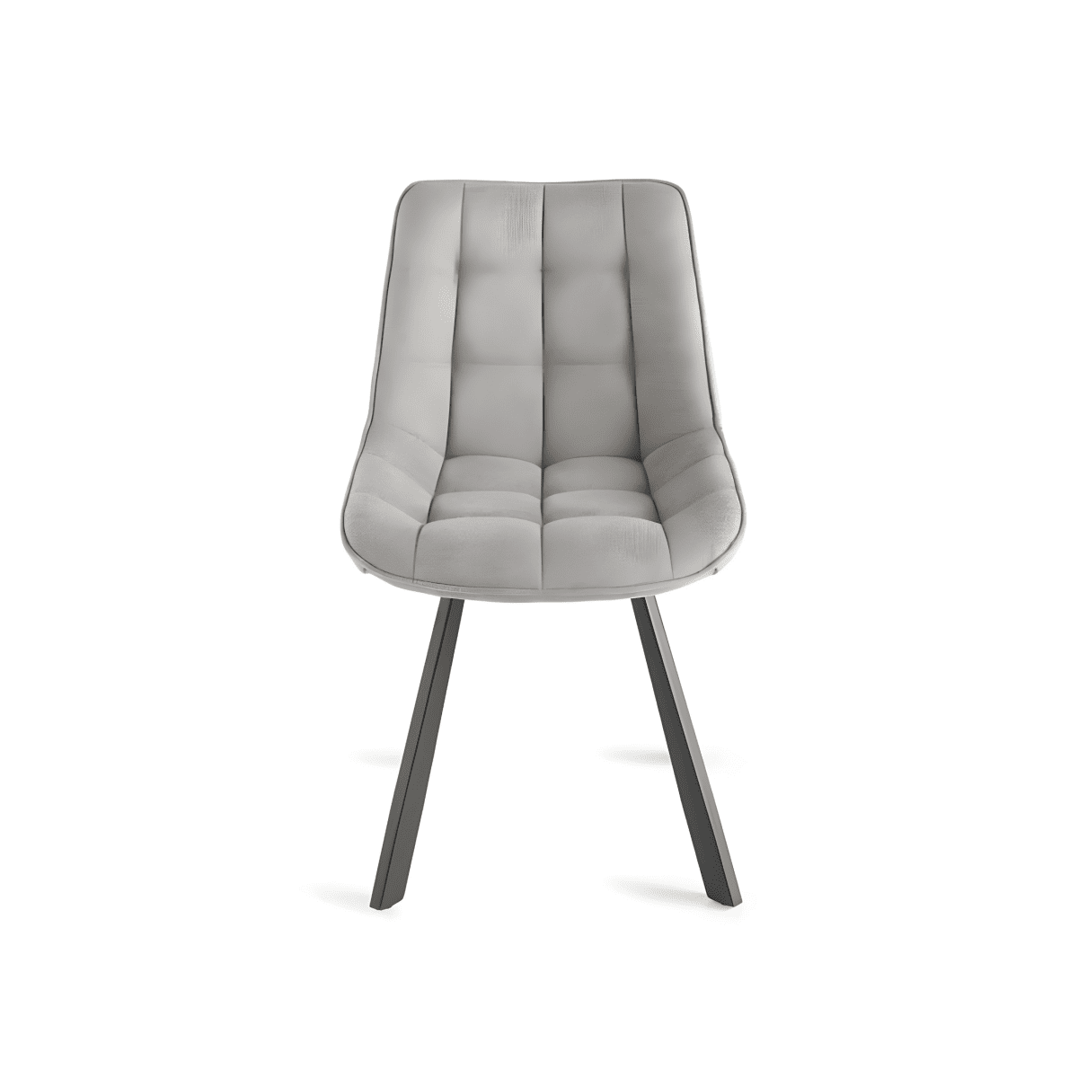 Set di sedie imbottite "Morgan" struttura in metallo cm 49x59 83h - MondoViro