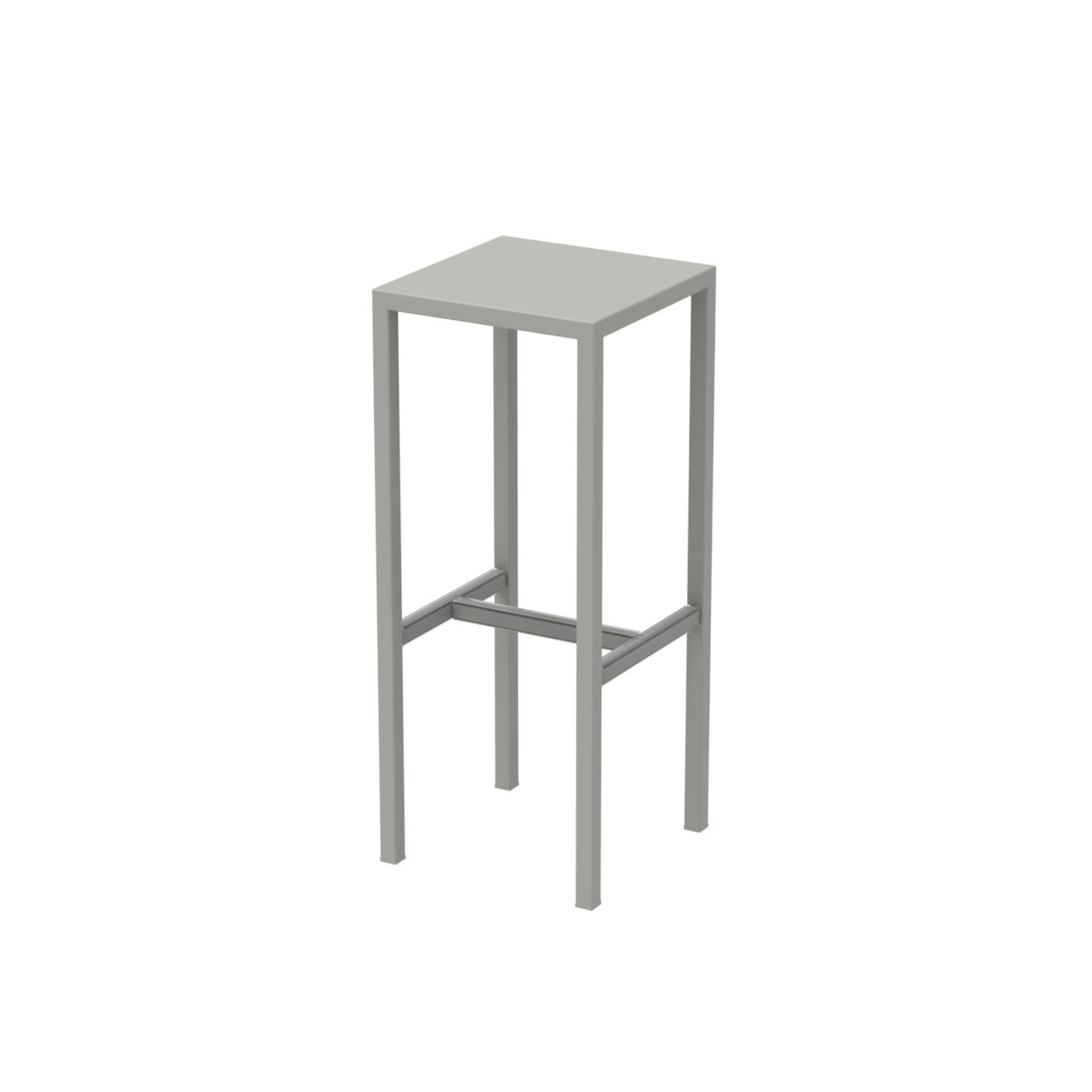 Sgabello in metallo verniciato "Seaside" da giardino cm 32x32 78h