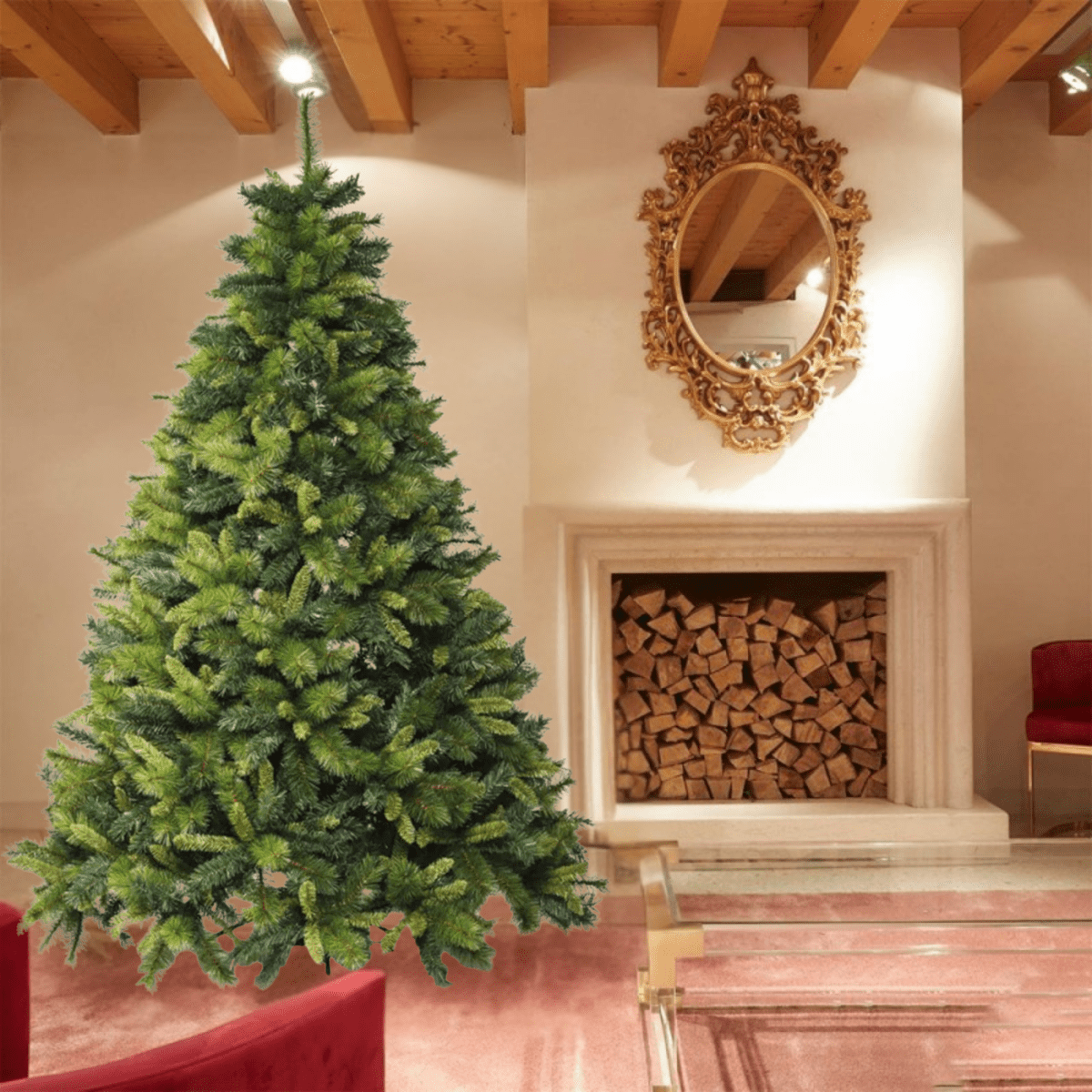 Albero di Natale "Rafael" in PP Effetto aghi di pino + PVC di altissima qualità - MondoViro