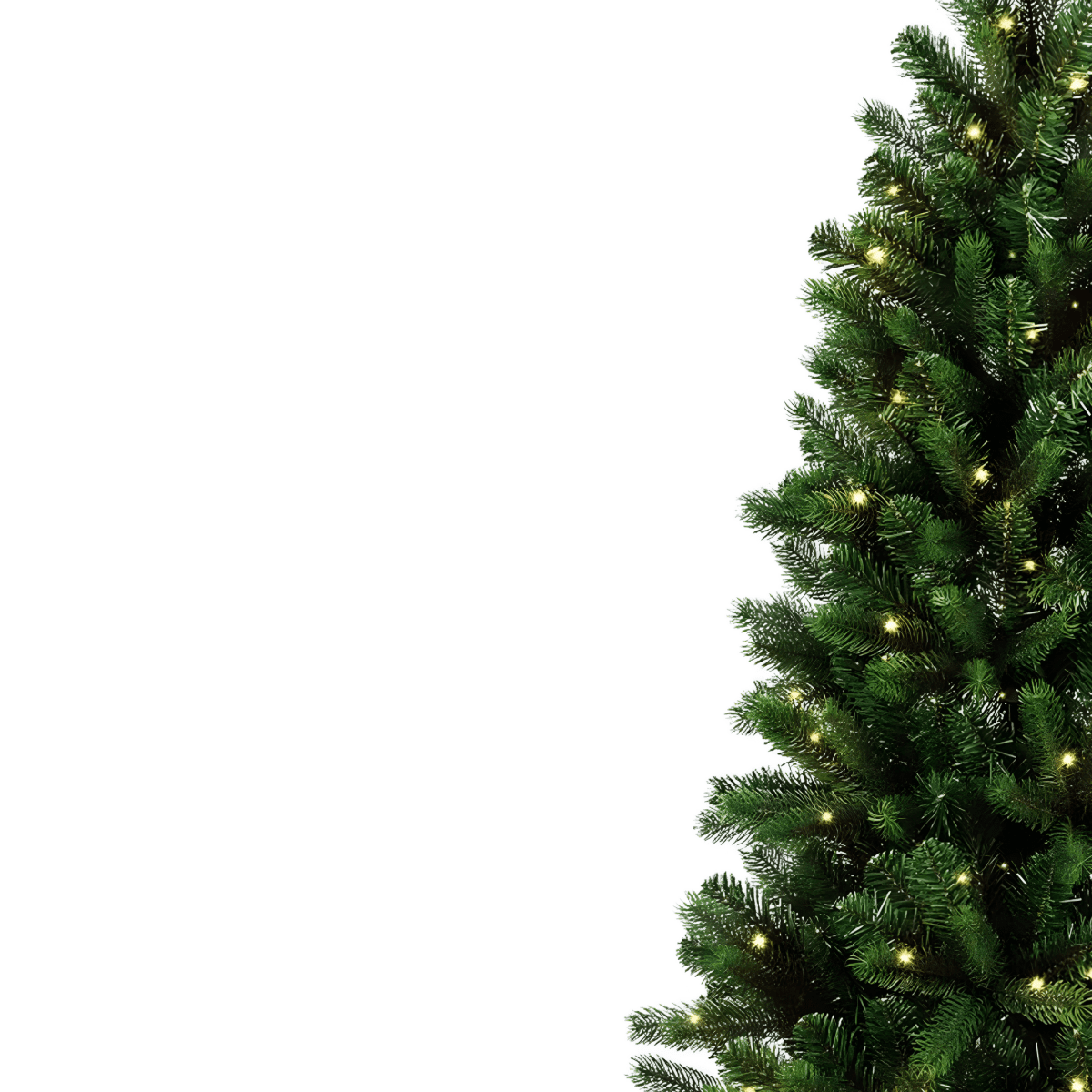 Albero di Natale slim "Gioia" con luci a LED in PVC di altissima qualità - MondoViro