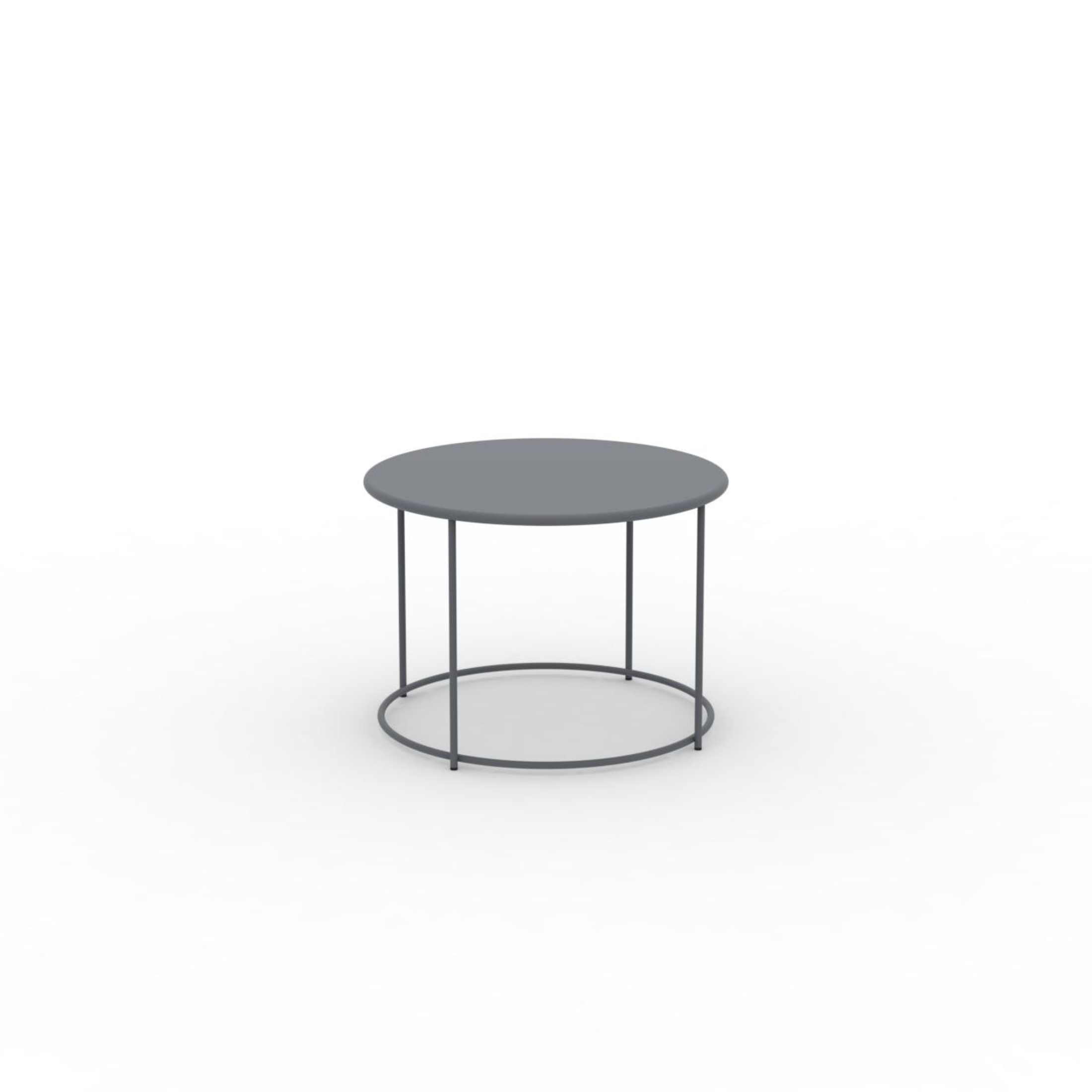 Tavolino tondo in metallo "Daisy" tavolo da caffè per giardino h 45 cm