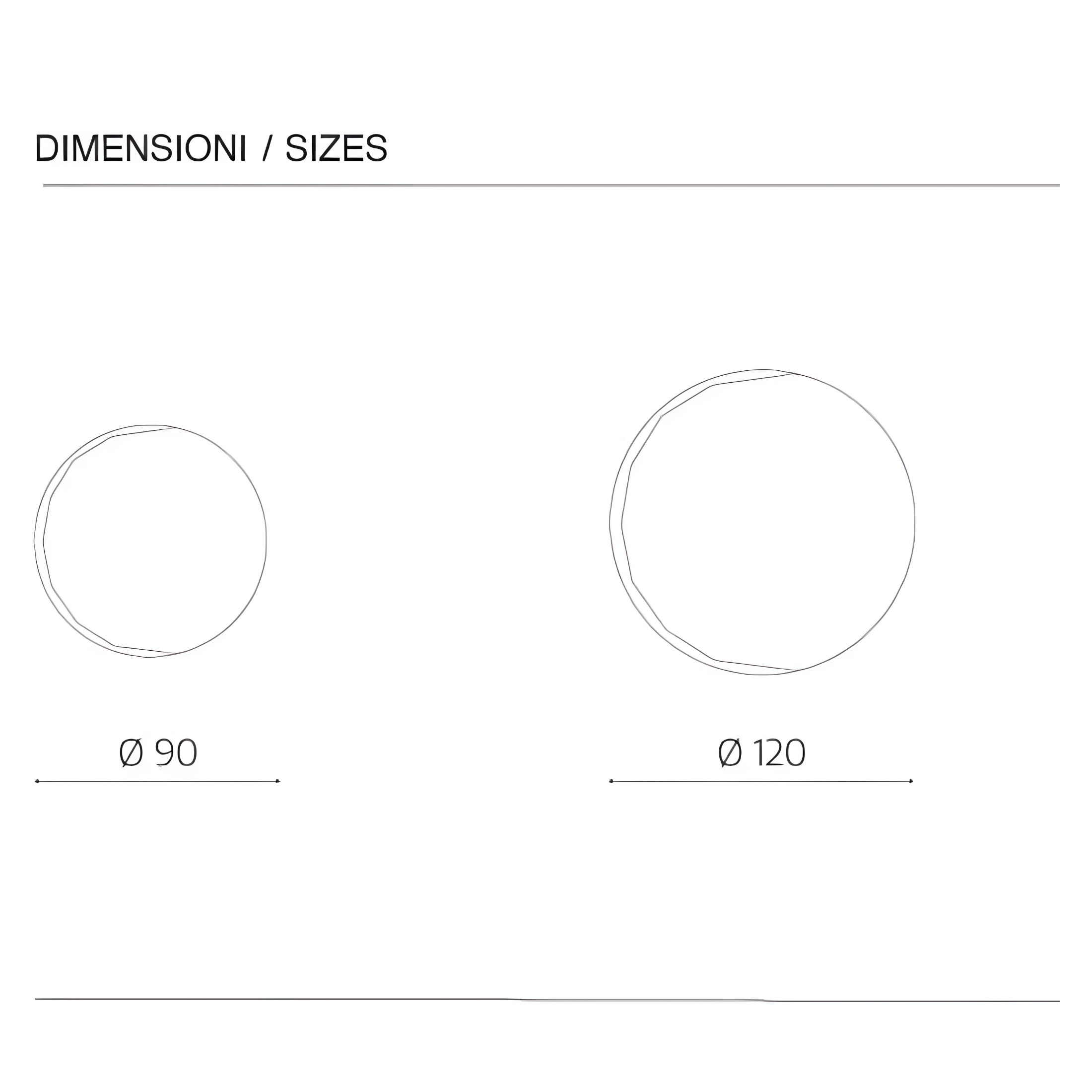 Specchio moderno da parete "Pretty" rotondo con dettaglio molatura laterale