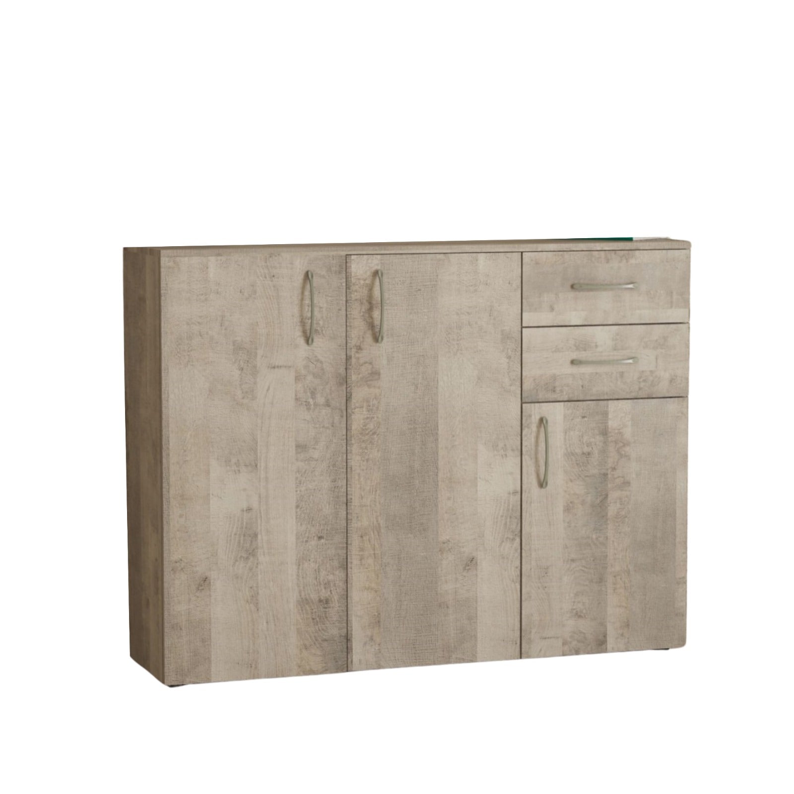 Credenza a buffet "K4298" mobile in legno a 3 ante con 2 cassetti da soggiorno cm 106x36 93h