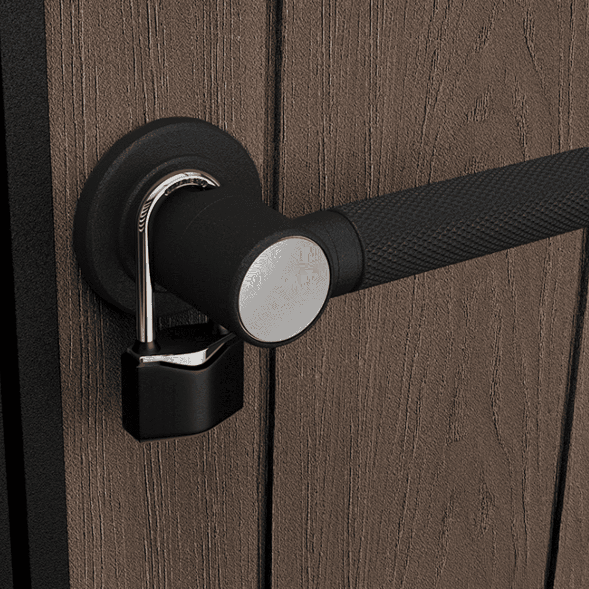 Casetta da giardino "Nido Plus 757/775" evotech marrone con doppia opzione di montaggio - MondoViro