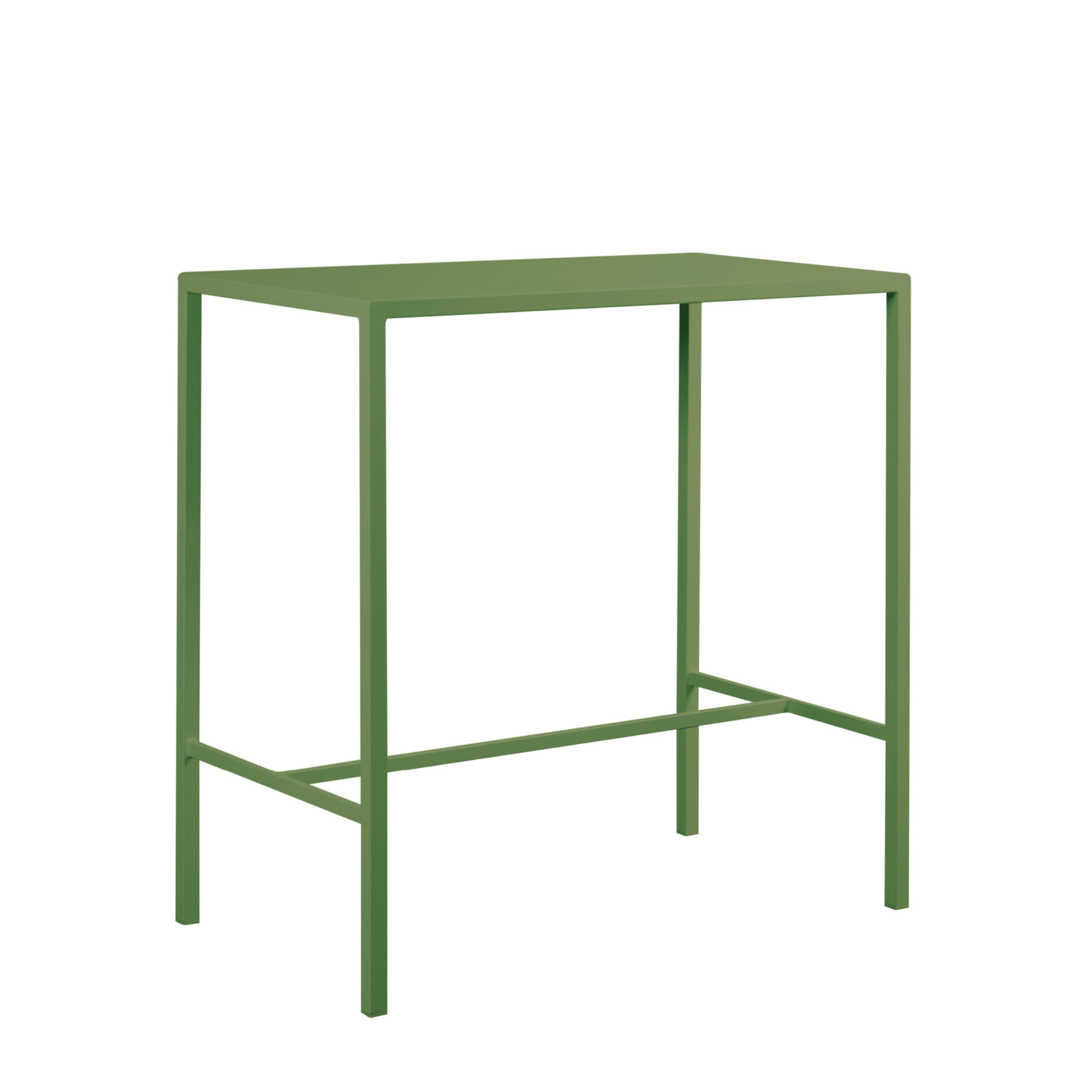 Tavolo alto in metallo verniciato "Seaside" da bar e giardino moderno h 110 cm