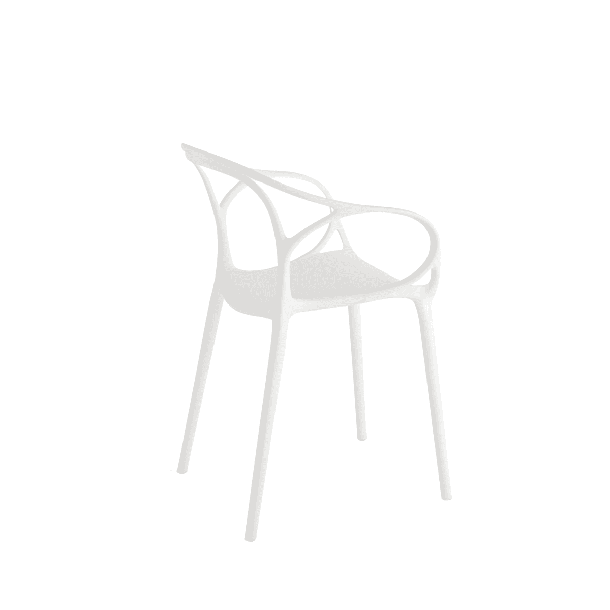 Set di sedie moderne "Mistral" da pranzo in polipropilene versatili cm 57x55 80h - MondoViro