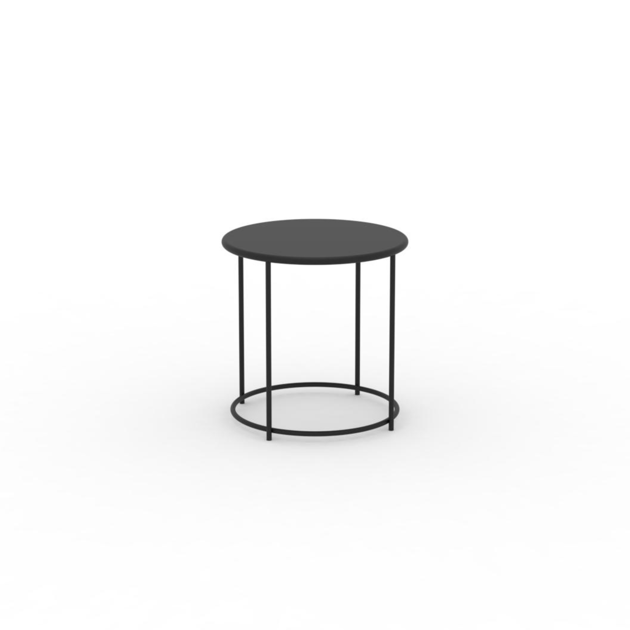 Tavolino tondo in metallo "Daisy" tavolo da caffè per giardino h 45 cm