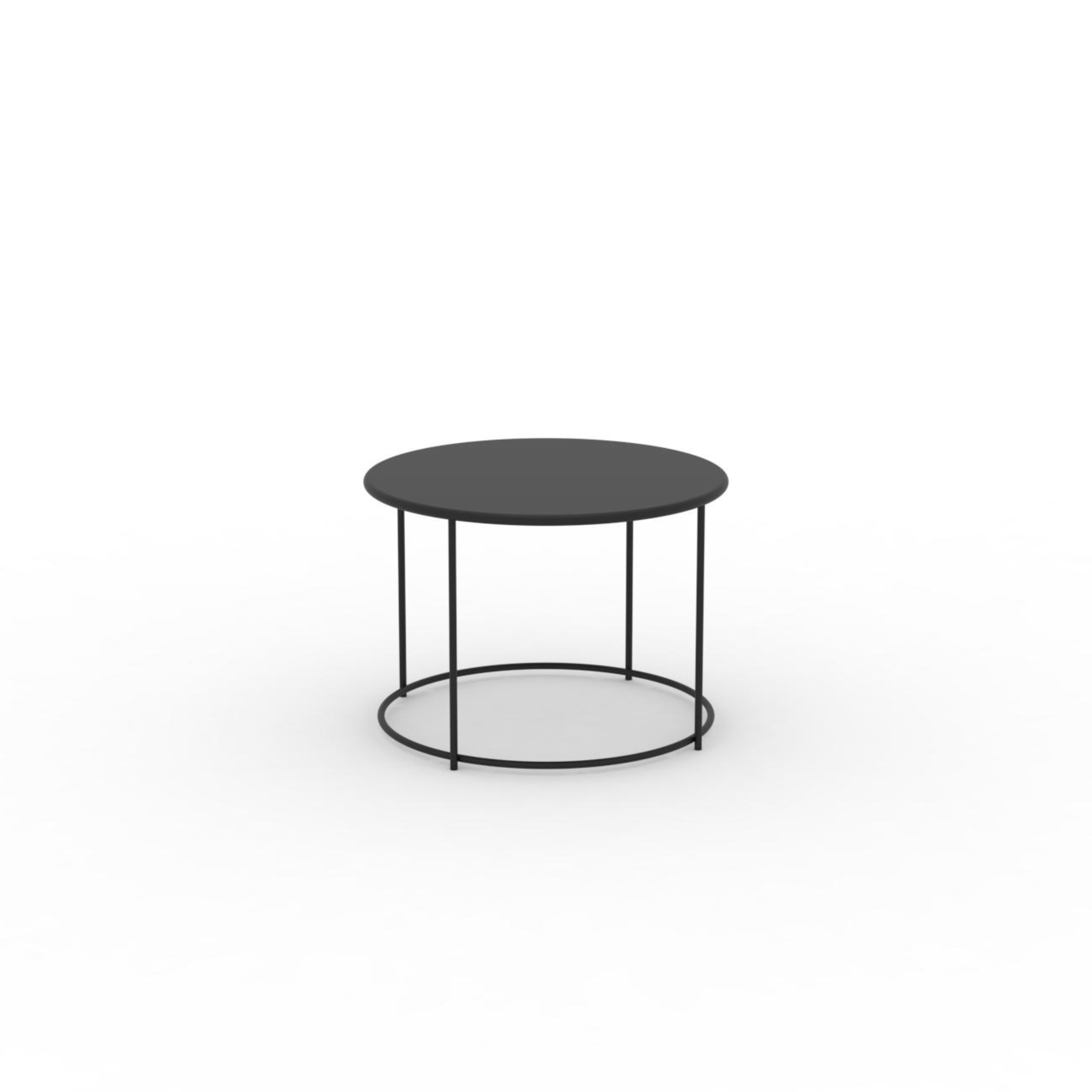 Tavolino tondo in metallo "Daisy" tavolo da caffè per giardino h 45 cm