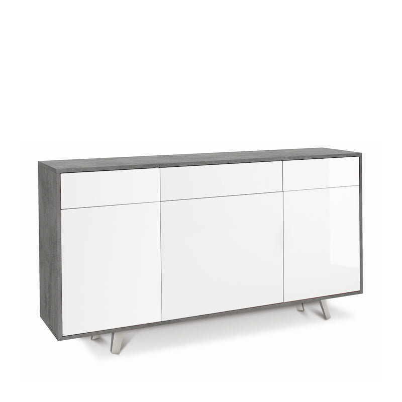 Mobile in legno 3 ante 3 cassetti "Angy" cass push cm 164x41 92h